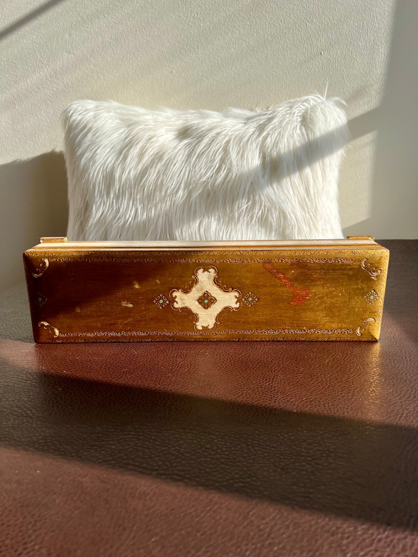 REUGE Sainte Croix Swiss Vintage Wooden Big Florentine Music Box, Numbered - It Plays the Song “Lullaby” by Wolfgang Amadeus Mozart