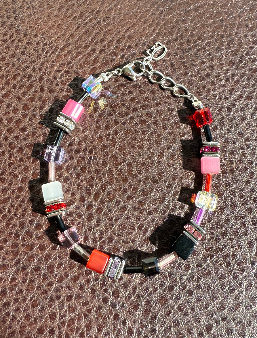 CoEur De Lion Geo Cube Red Bracelet in Original Box
