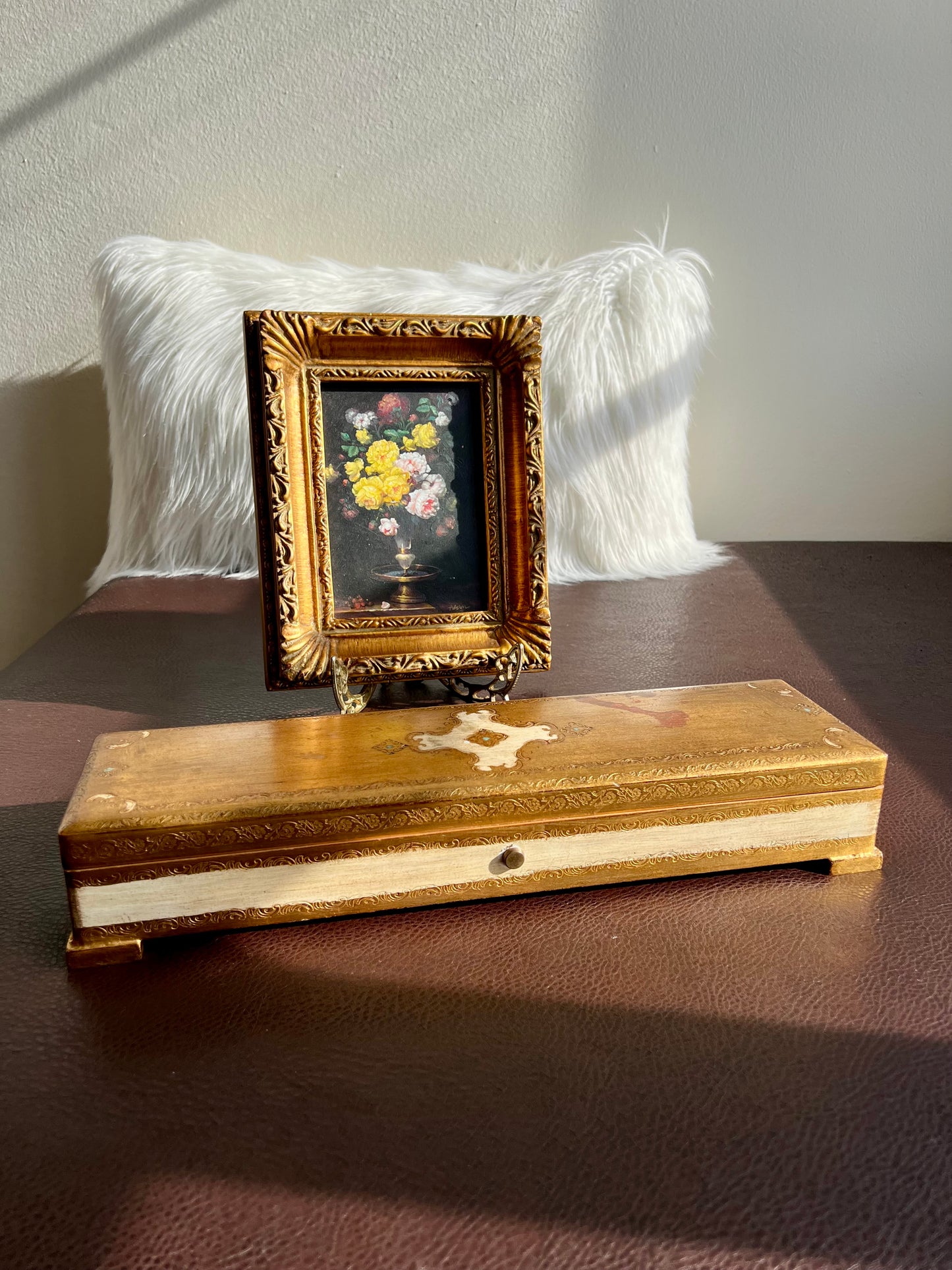 REUGE Sainte Croix Swiss Vintage Wooden Big Florentine Music Box, Numbered - It Plays the Song “Lullaby” by Wolfgang Amadeus Mozart