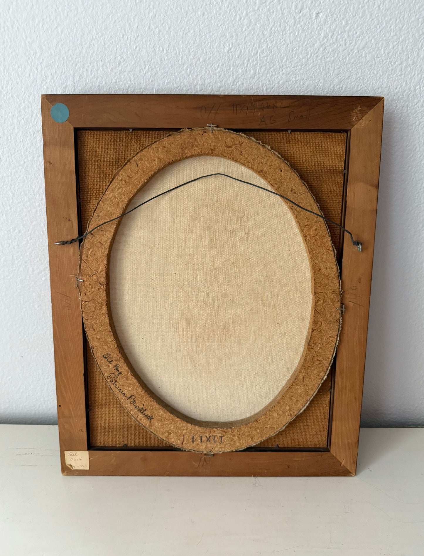 Vintage Oil Painting Red Roses on Canvas in Wooden Frame Signed by the Artist