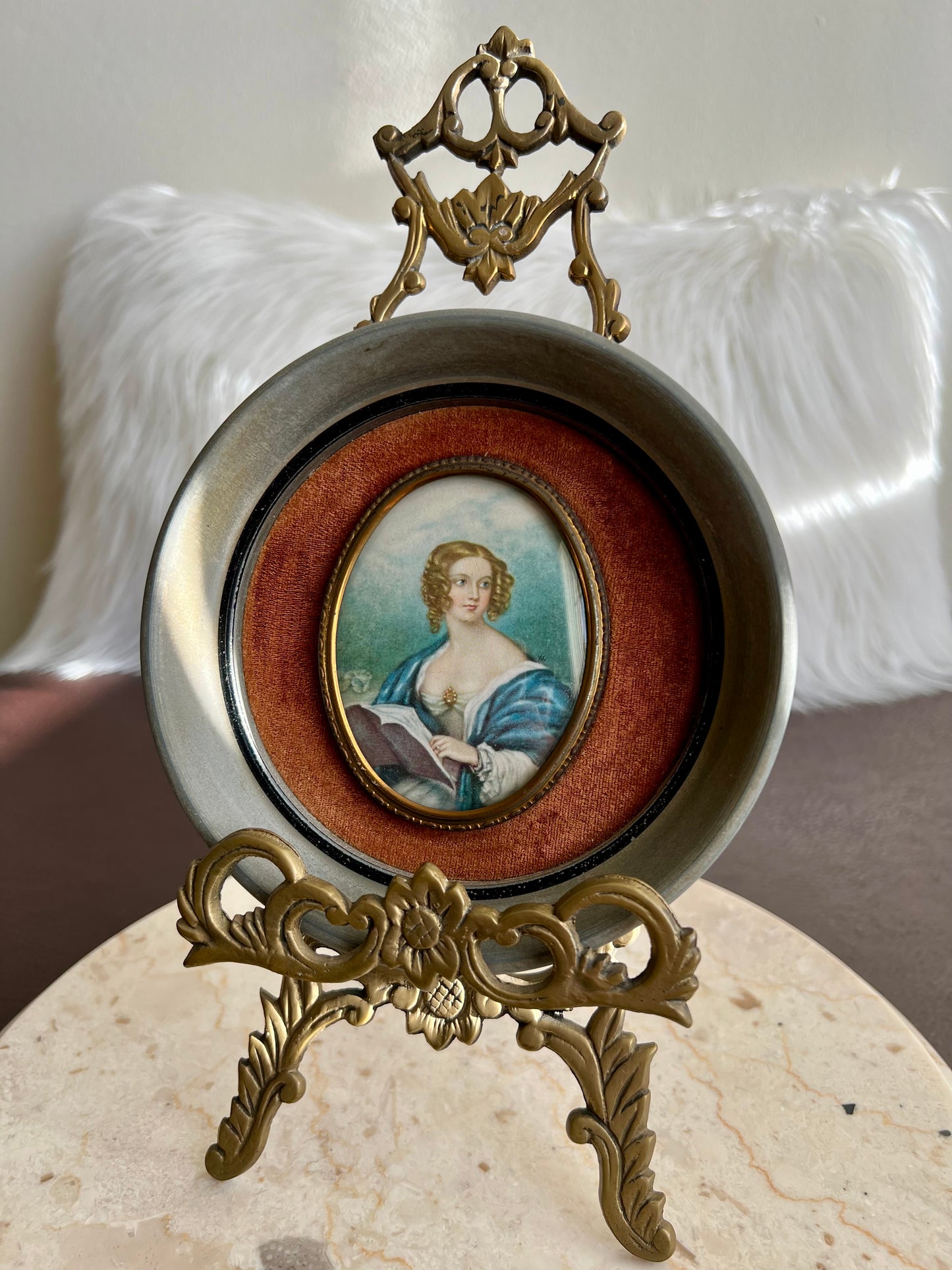 Cameo Creation Vintage Wall Art Decor Print Picture Countess Cowper by Vincent Nesbert
