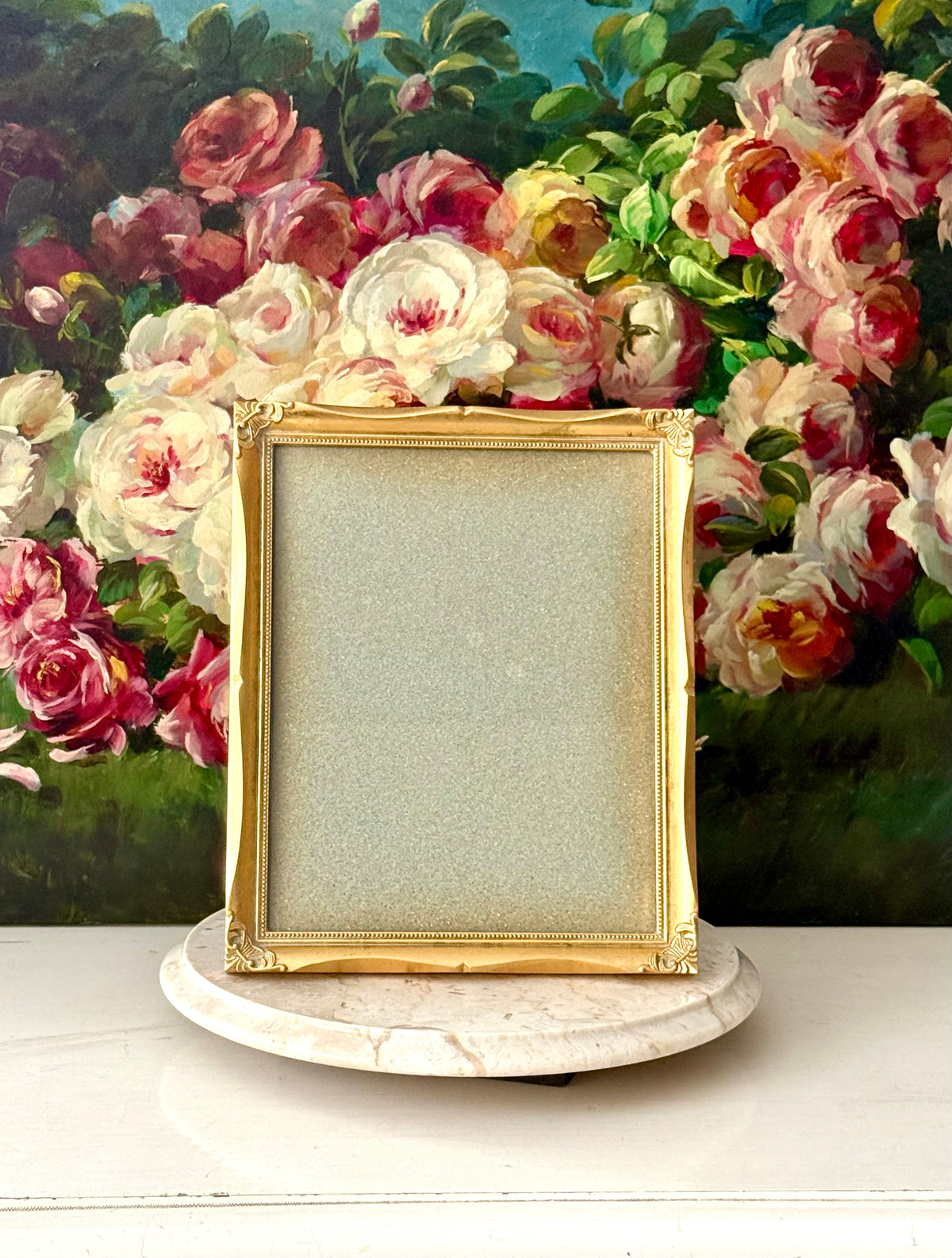 Vintage Connoisseur Gilded Ornate Photo/ Picture Frame From the Estate Sale of Miriam Parkes in Beverly Hills