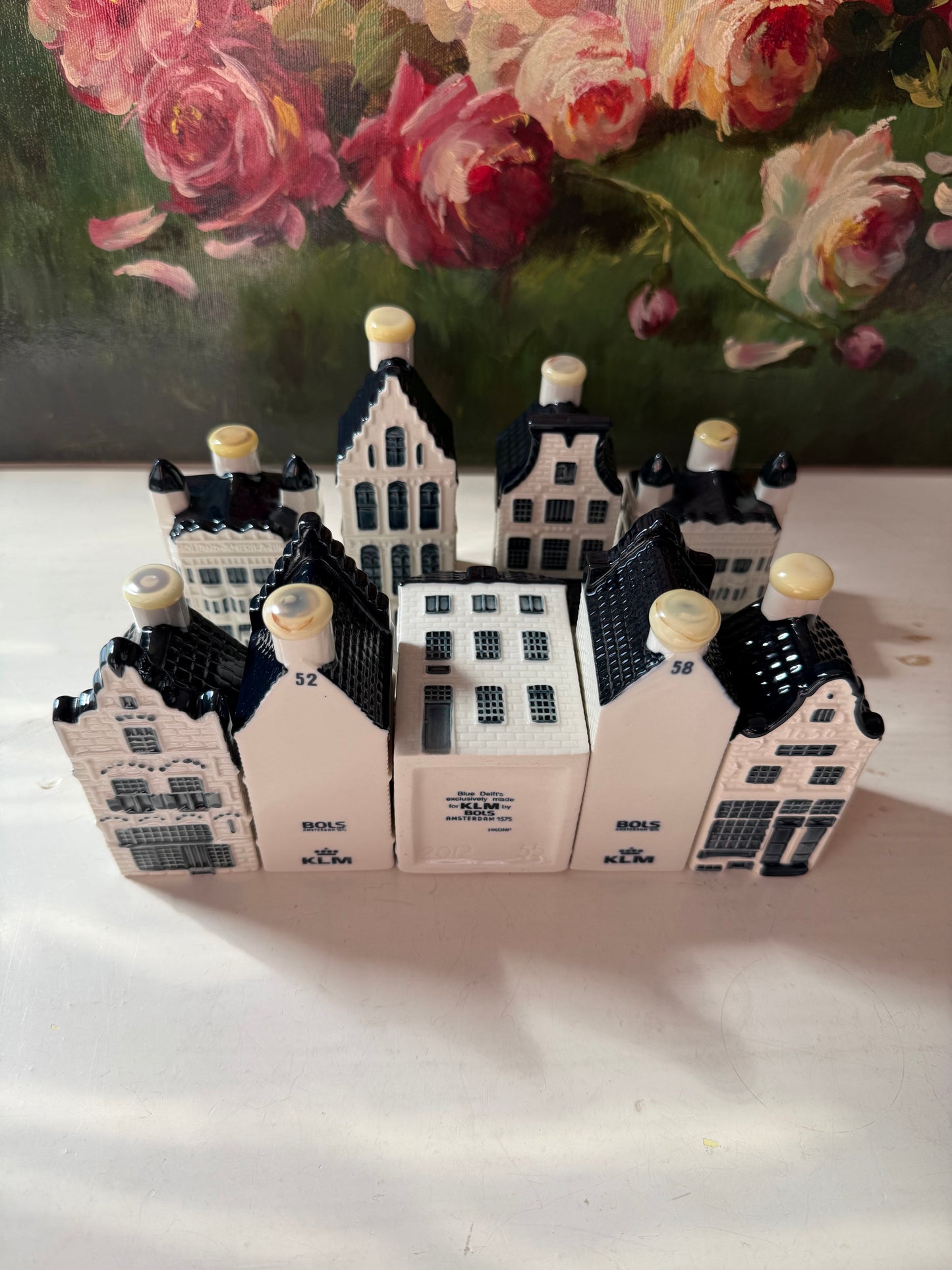 KLM Delft Blue Miniature Vintage Porcelain Dutch Houses - Nr. #97 (2 pc) - This price is only for one product!