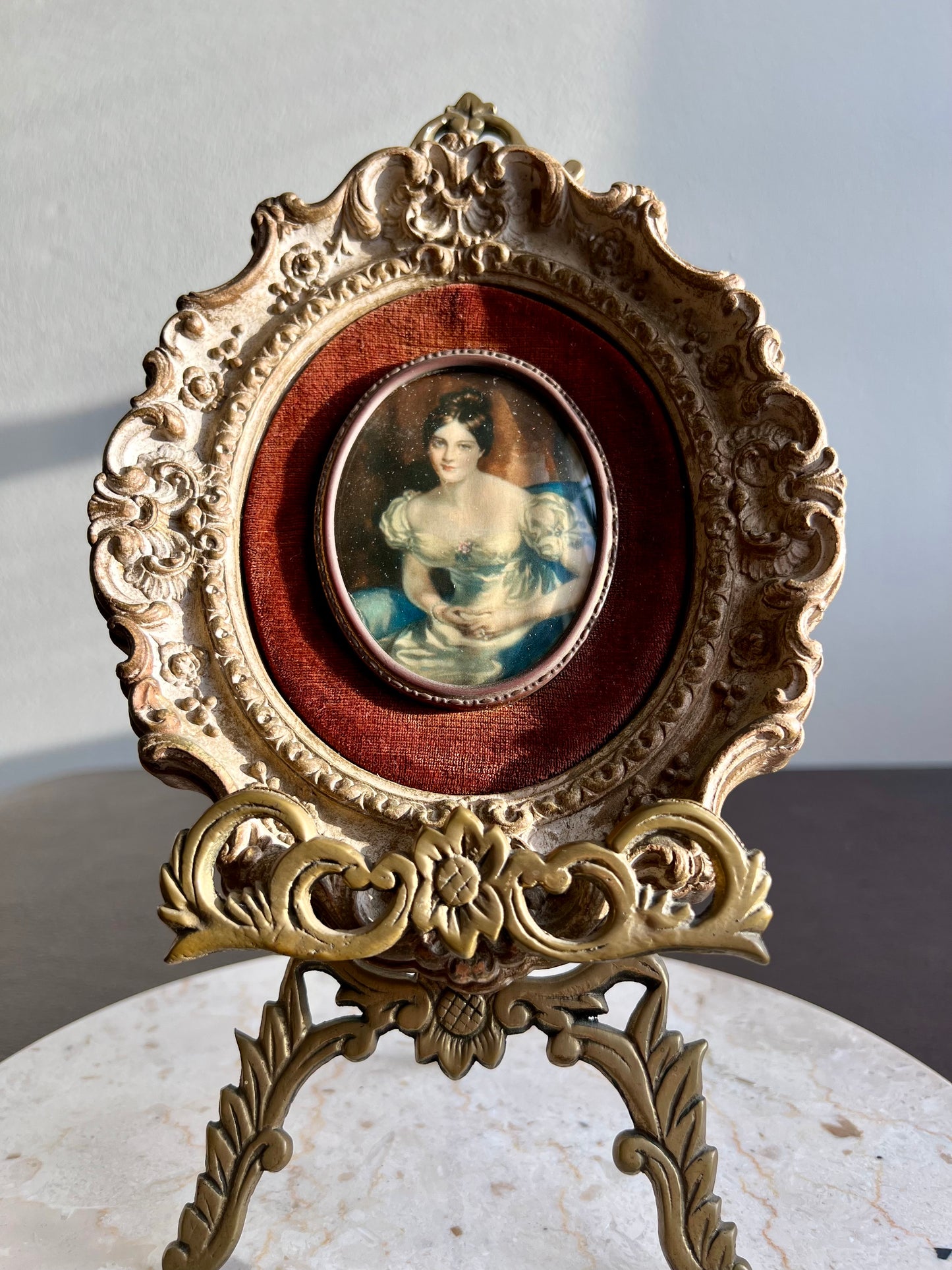 Cameo Creation Lady Vintage Oval Print Picture Wall Decoration