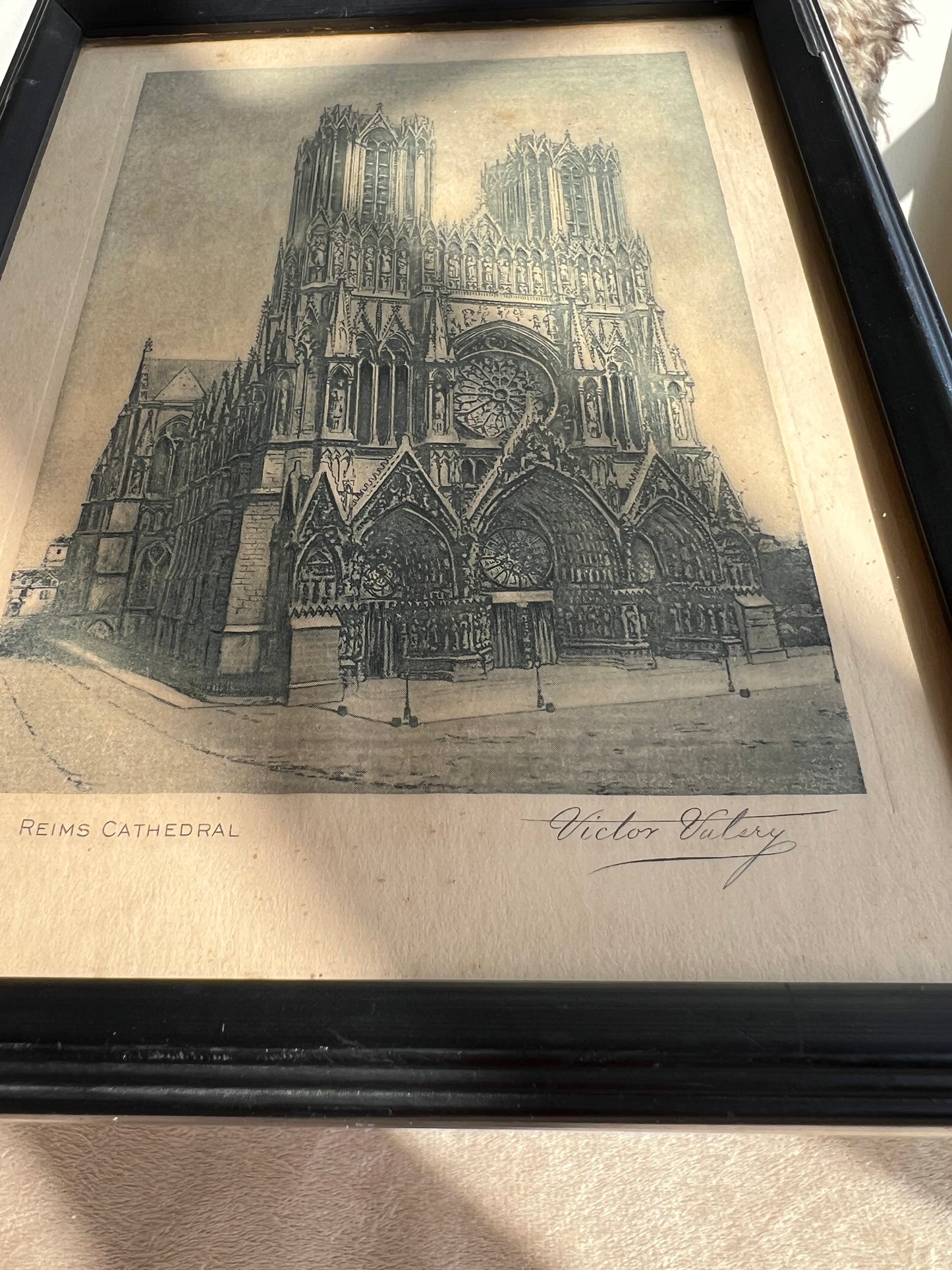 Victor Valery Reims Cathedral Framed Print