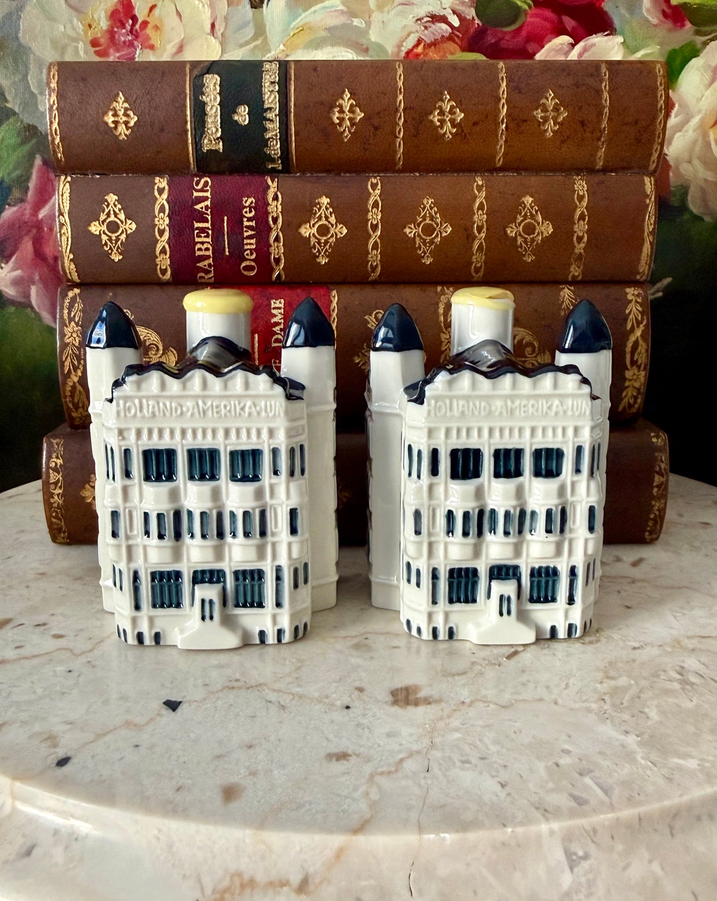 KLM Delft Blue Miniature Vintage Porcelain Dutch Houses - Nr. #97 (2 pc) - This price is only for one product!