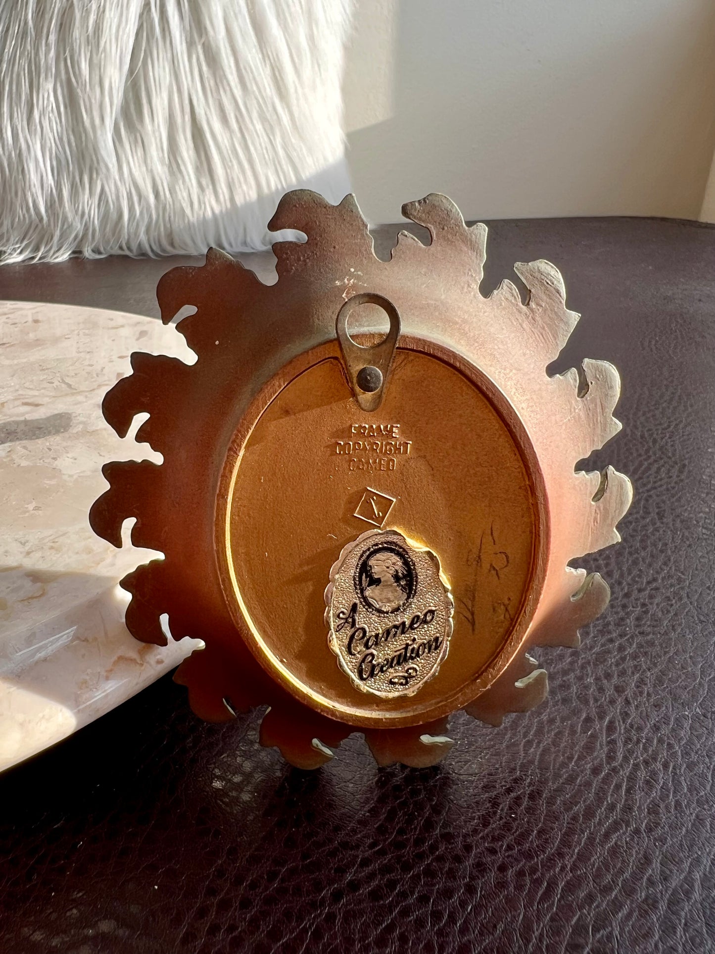 Cameo Creation Vintage Miniature Oval Print Portrait Picture