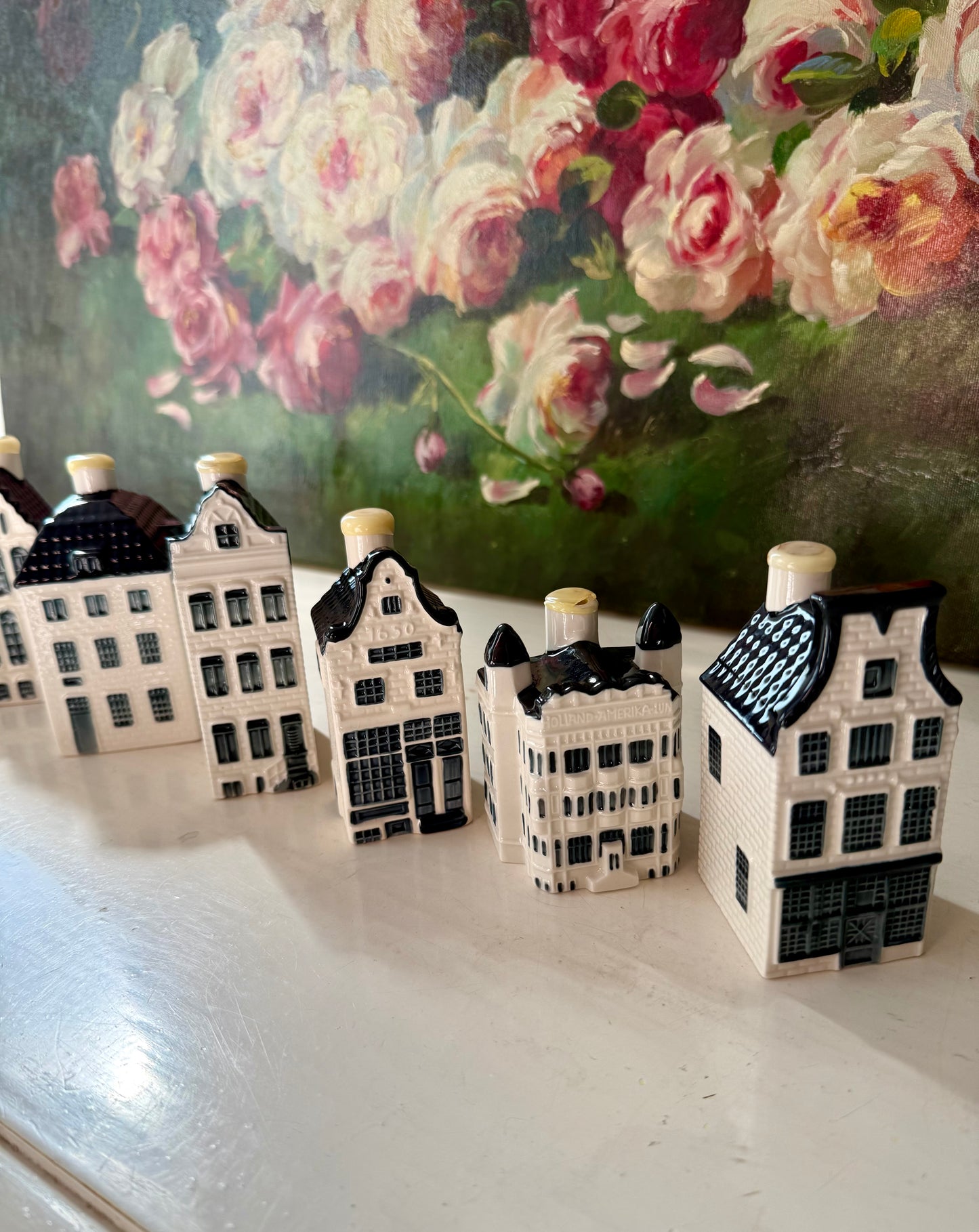 KLM Delft Blue Miniature Vintage Porcelain Dutch Houses - Nr. #97 (2 pc) - This price is only for one product!