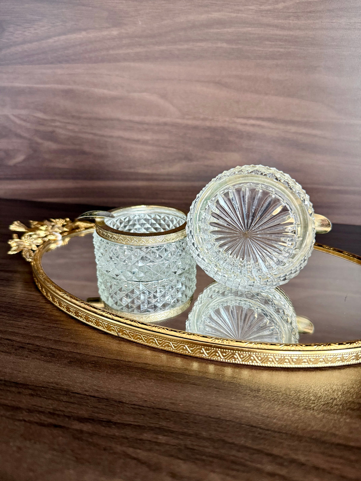Antique Crystal Cut Glass Empire French Style Ashtrays - This price is only for one item!