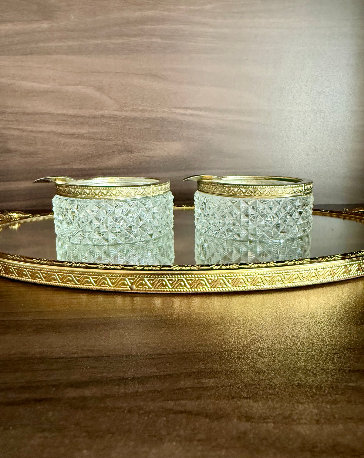 Antique Crystal Cut Glass Empire French Style Ashtrays - This price is only for one item!