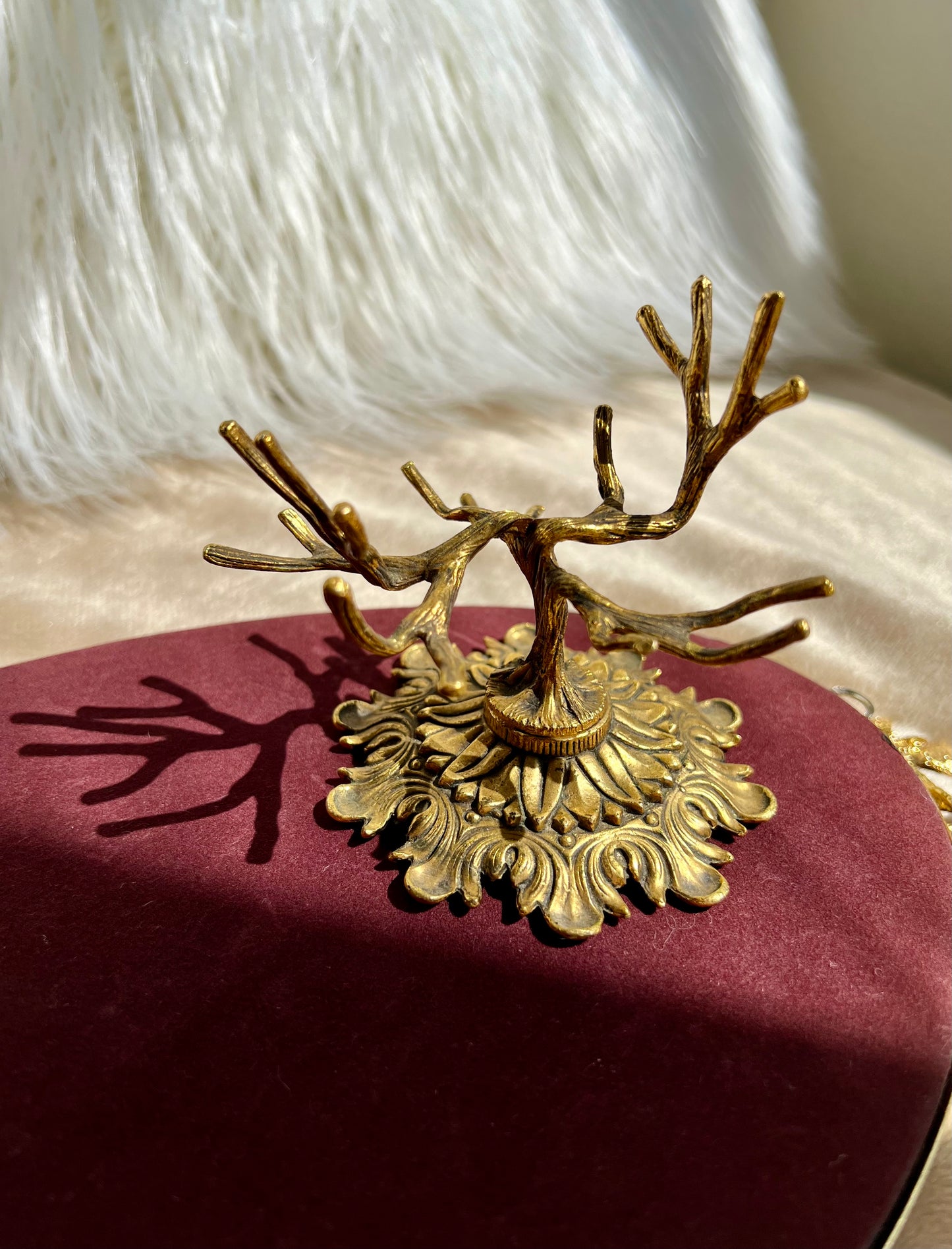 Stylebuilt Vintage Metal Tree Jewelry Ring Holder