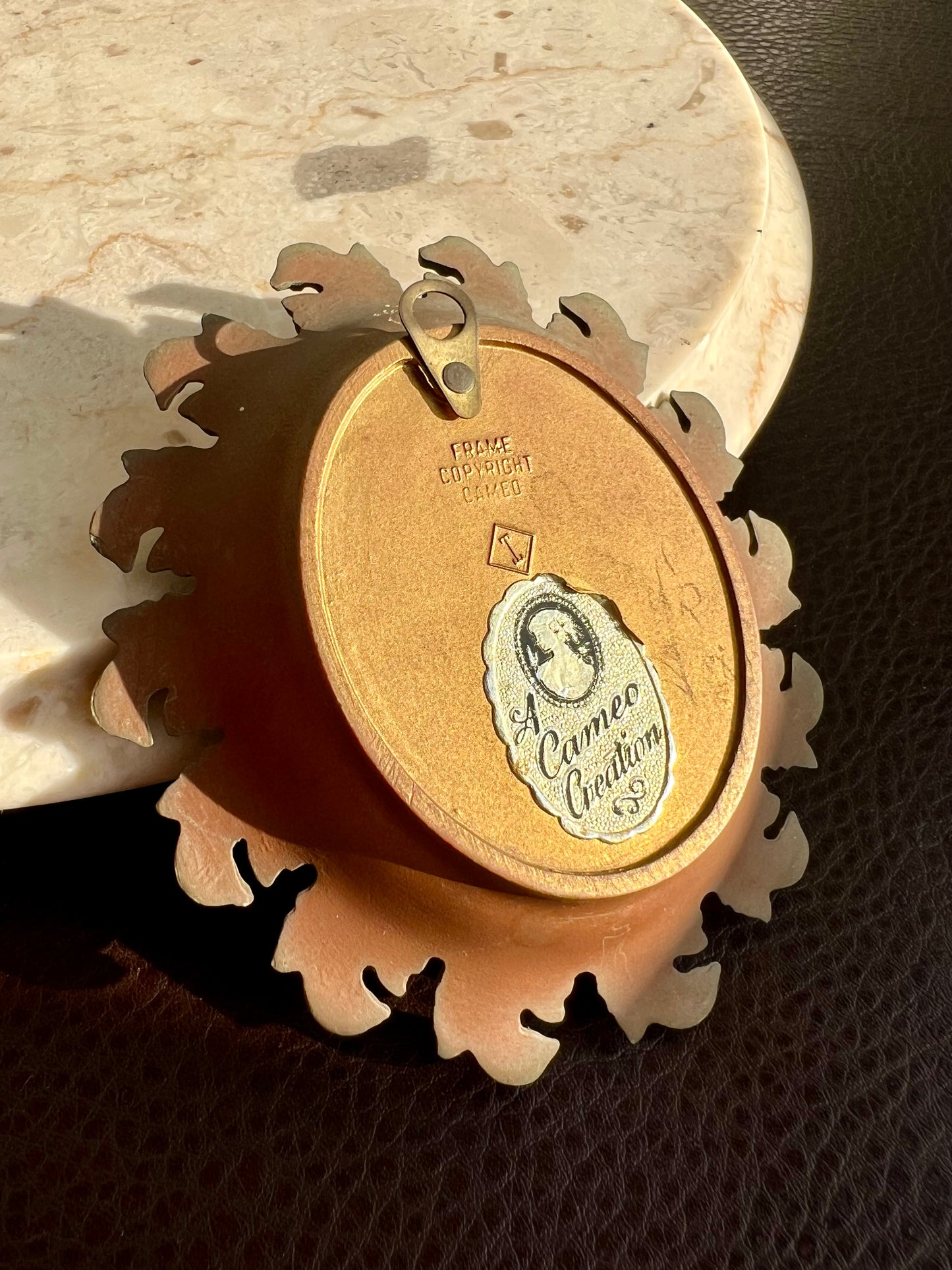 Cameo Creation Vintage Miniature Oval Print Portrait Picture