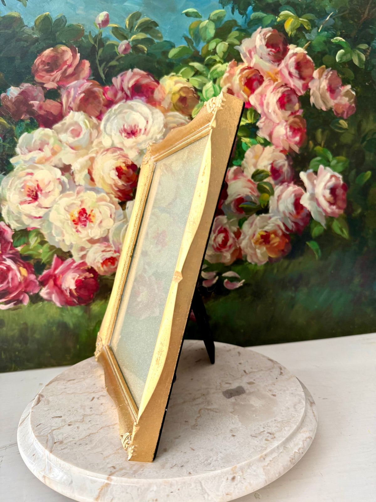 Vintage Connoisseur Gilded Ornate Photo/ Picture Frame From the Estate Sale of Miriam Parkes in Beverly Hills