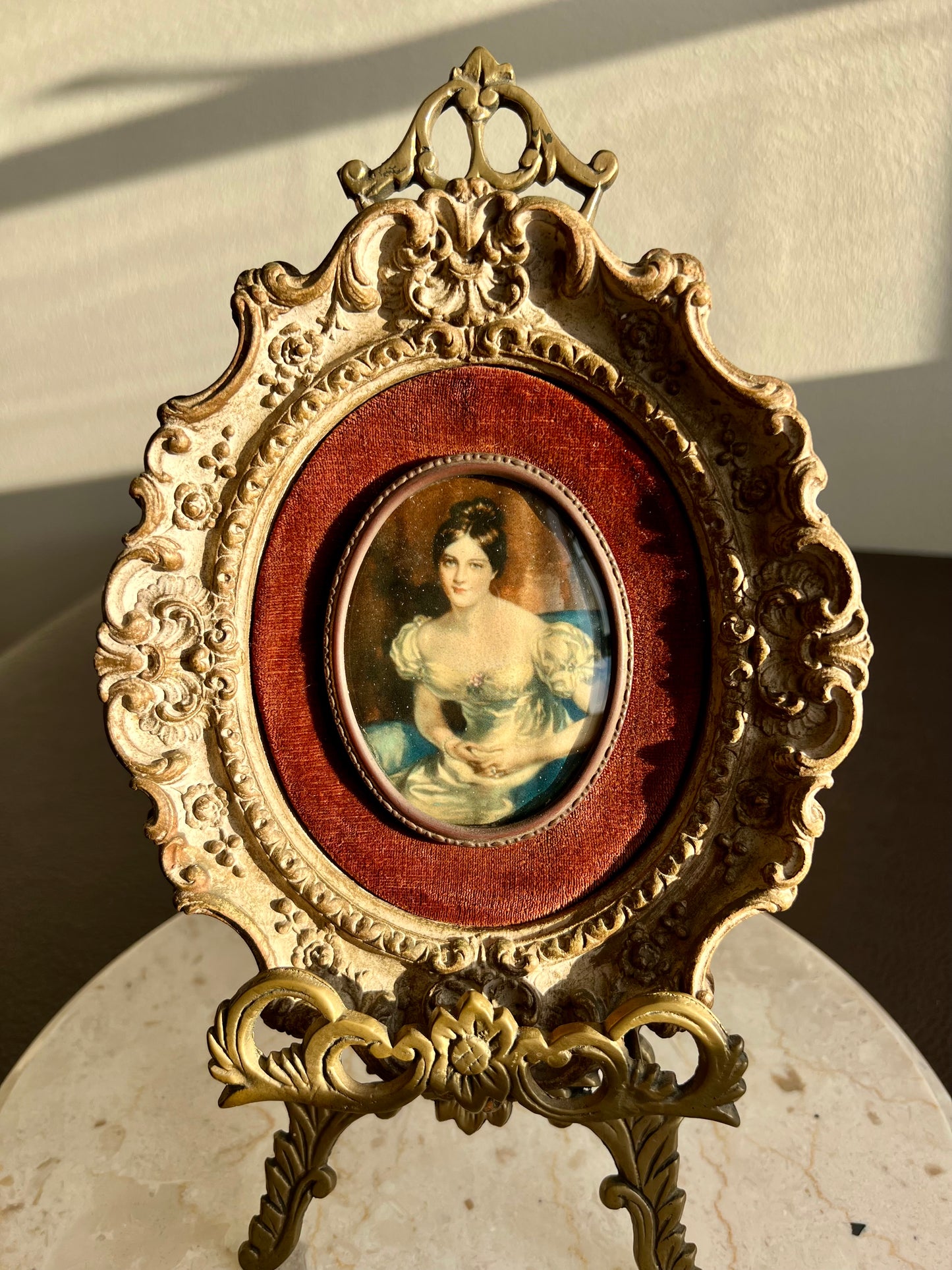 Cameo Creation Lady Vintage Oval Print Picture Wall Decoration