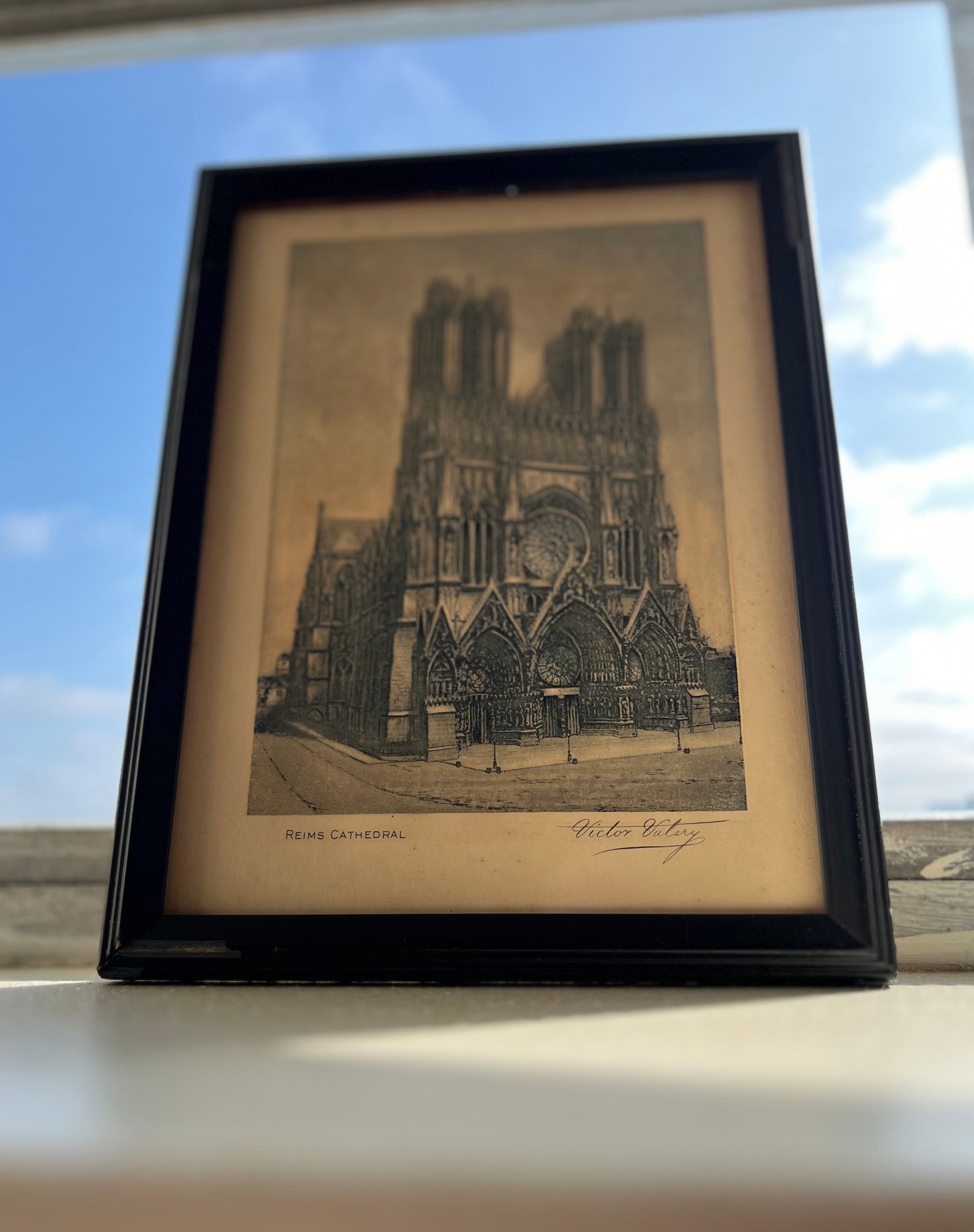 Victor Valery Reims Cathedral Framed Print