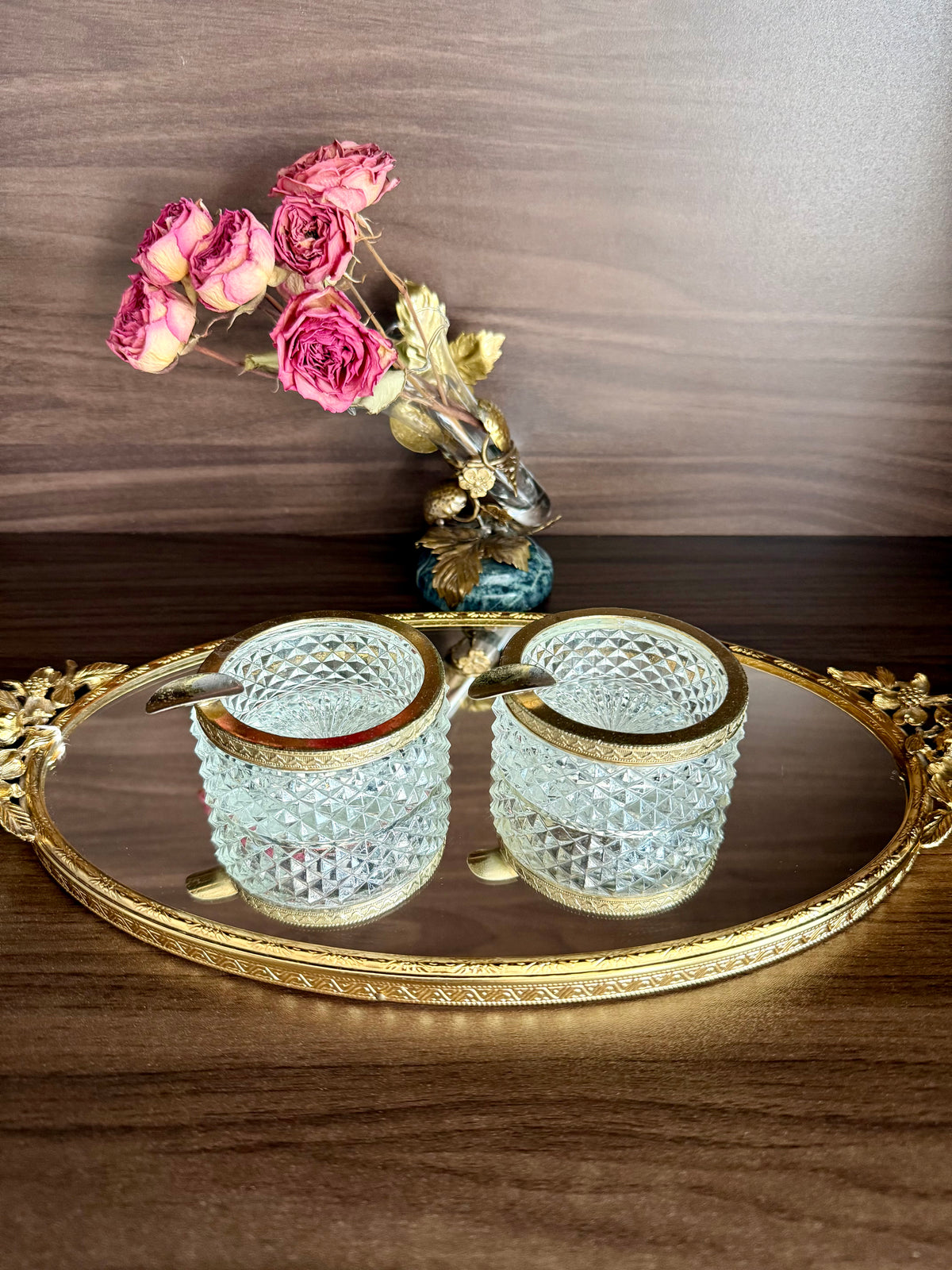 Antique Crystal Cut Glass Empire French Style Ashtrays - This price is only for one item!