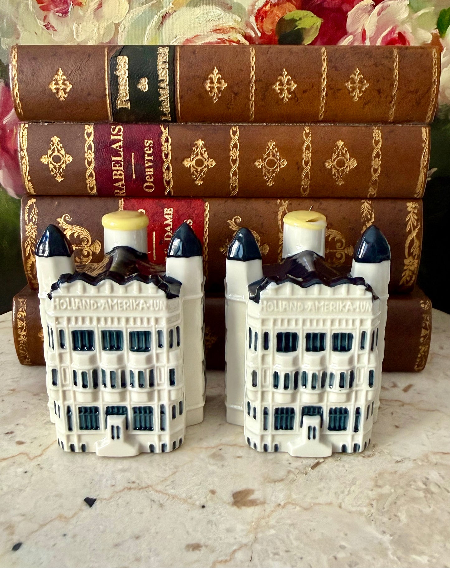 KLM Delft Blue Miniature Vintage Porcelain Dutch Houses - Nr. #97 (2 pc) - This price is only for one product!