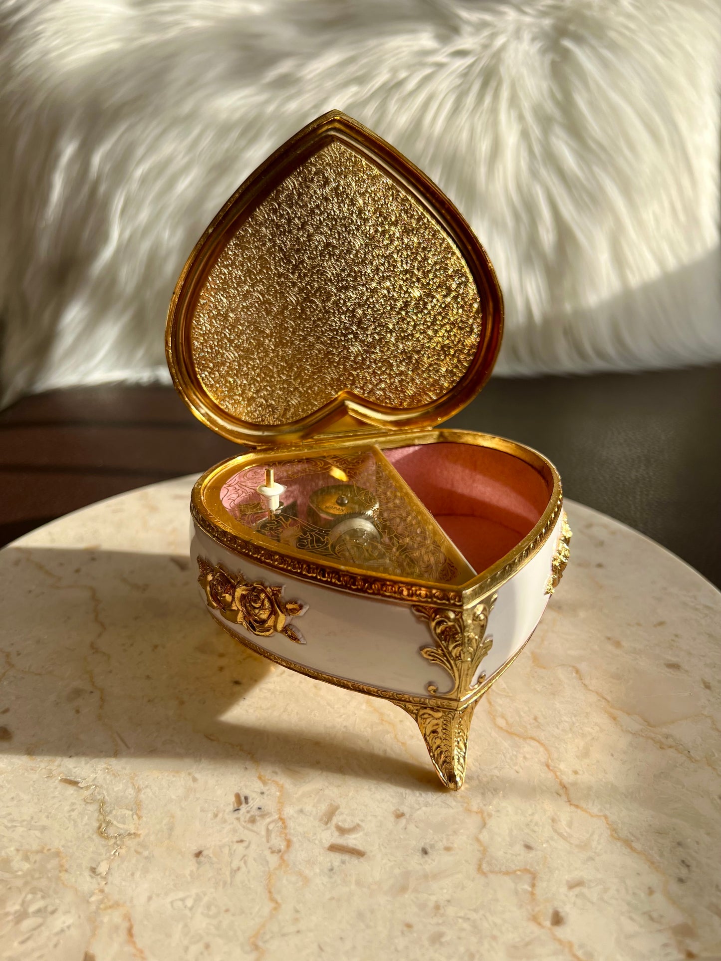 Westland Heart Shape Vintage Music Box - Happy Anniversary Song, Made in Japan - from Hollywood actor Mickey Rooney's estate