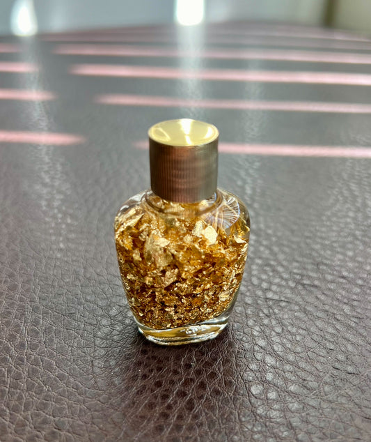 Gold Flake in Water Vial with Tag Brazilian Authentic