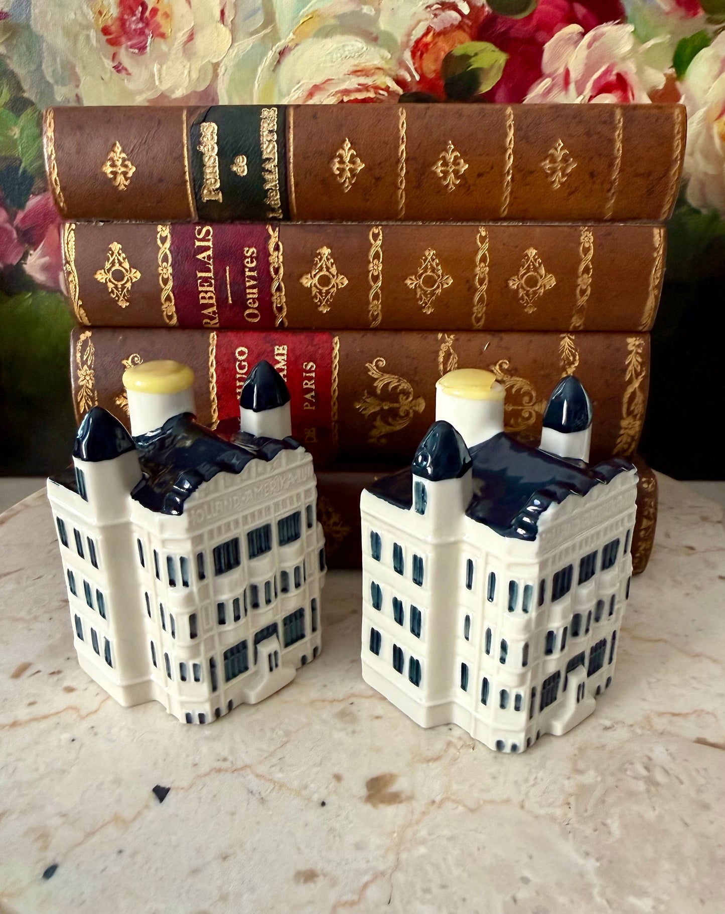 KLM Delft Blue Miniature Vintage Porcelain Dutch Houses - Nr. #97 (2 pc) - This price is only for one product!