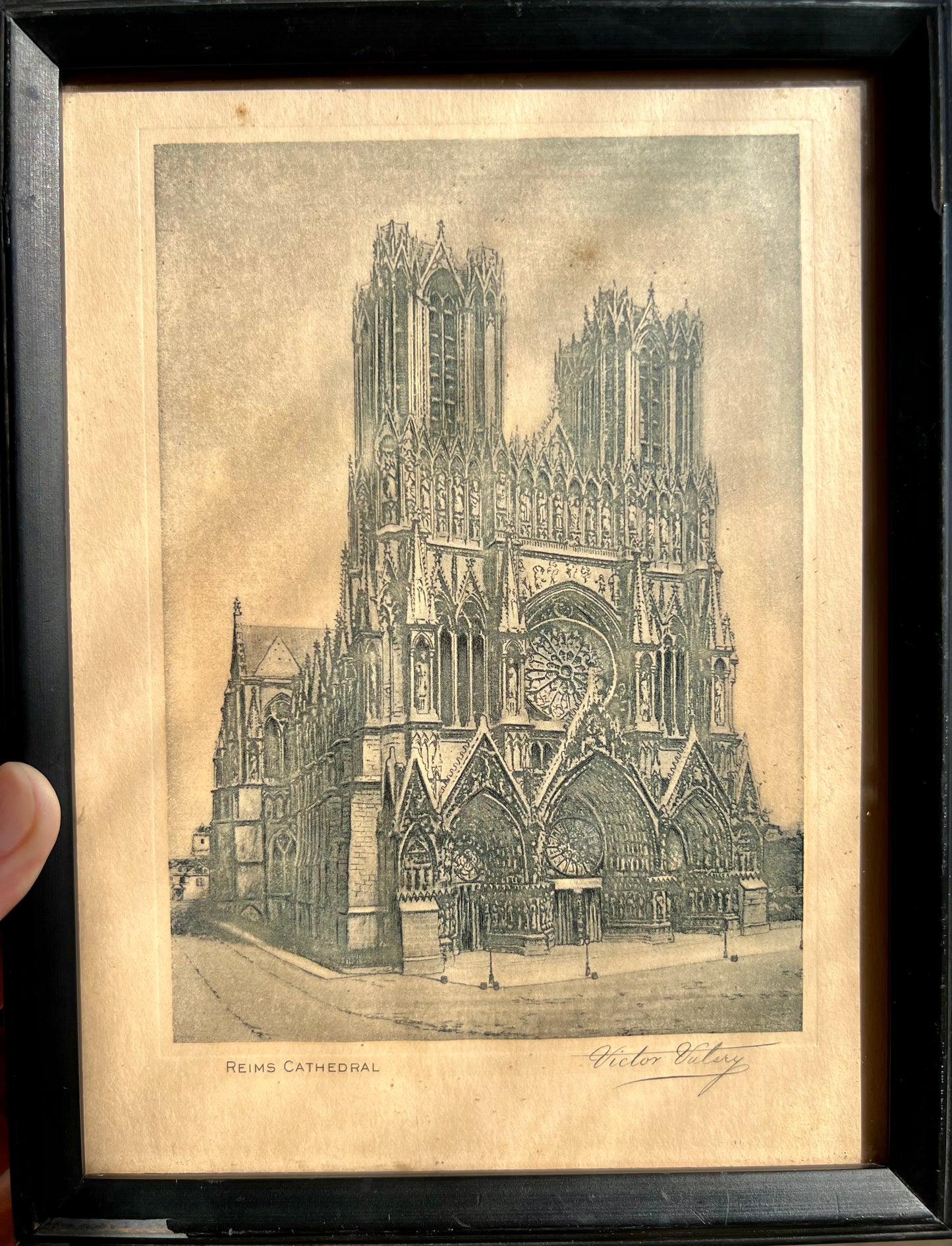 Victor Valery Reims Cathedral Framed Print