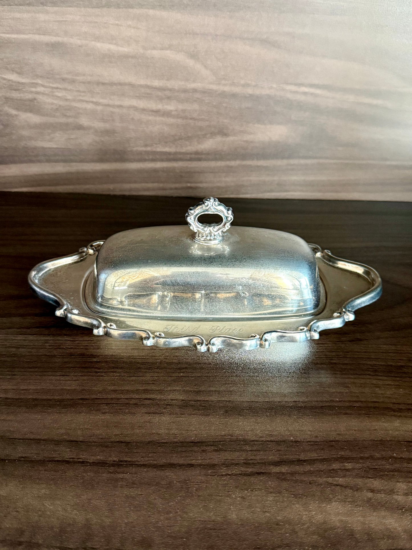 F.B. Rogers Silver Co., Vintage Silver Plate Lidded Butter Dish from the 1960s - Made in USA