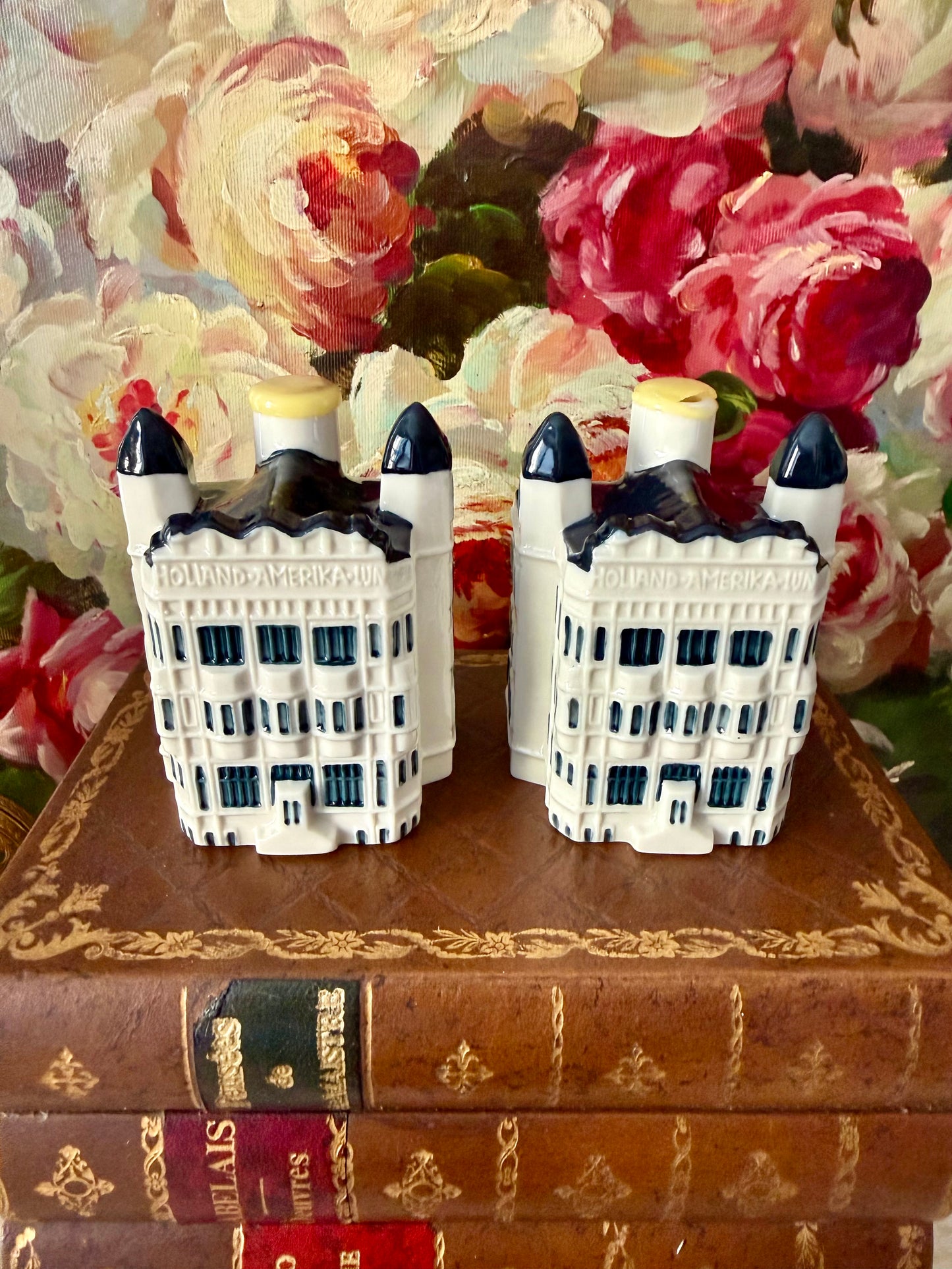 KLM Delft Blue Miniature Vintage Porcelain Dutch Houses - Nr. #97 (2 pc) - This price is only for one product!