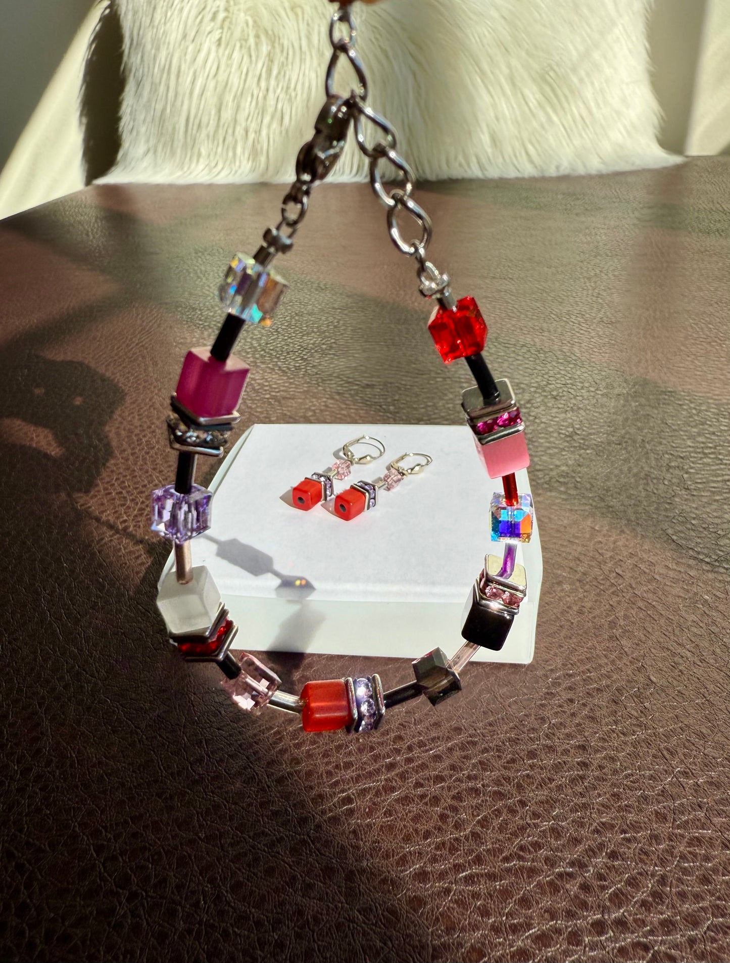 CoEur De Lion Geo Cube Red Bracelet in Original Box