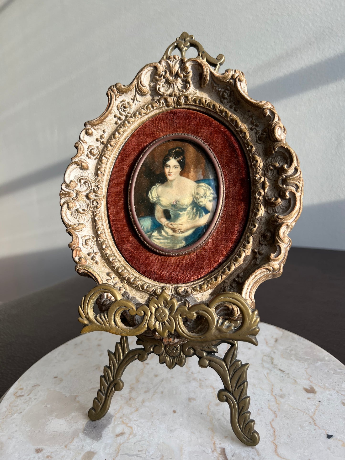 Cameo Creation Lady Vintage Oval Print Picture Wall Decoration