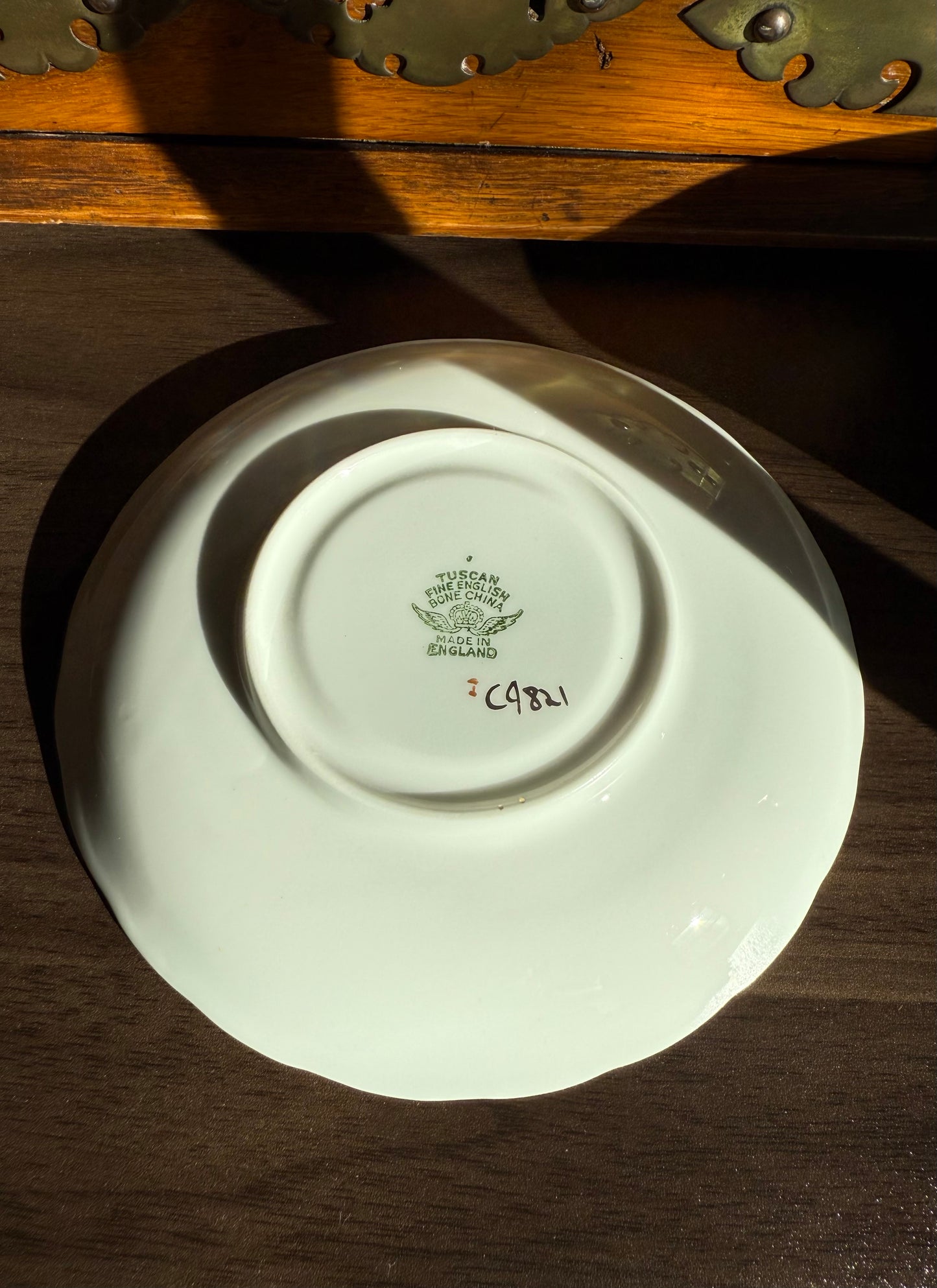 Coronation 1953 H.M. Queen Elizabeth Vintage Tuscan Bone China Roses Tea cup and Saucer, Numbered