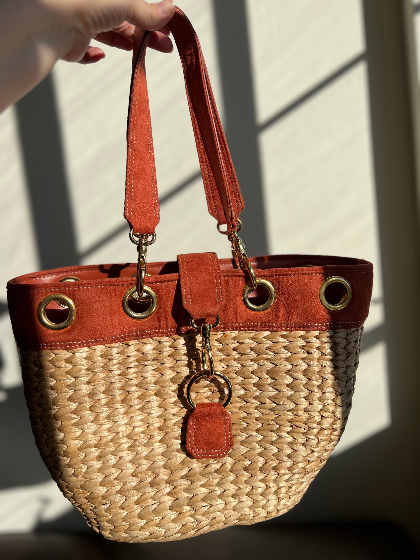 Shoulder Bag by Amanda Smith with Cooper and Gold Straw