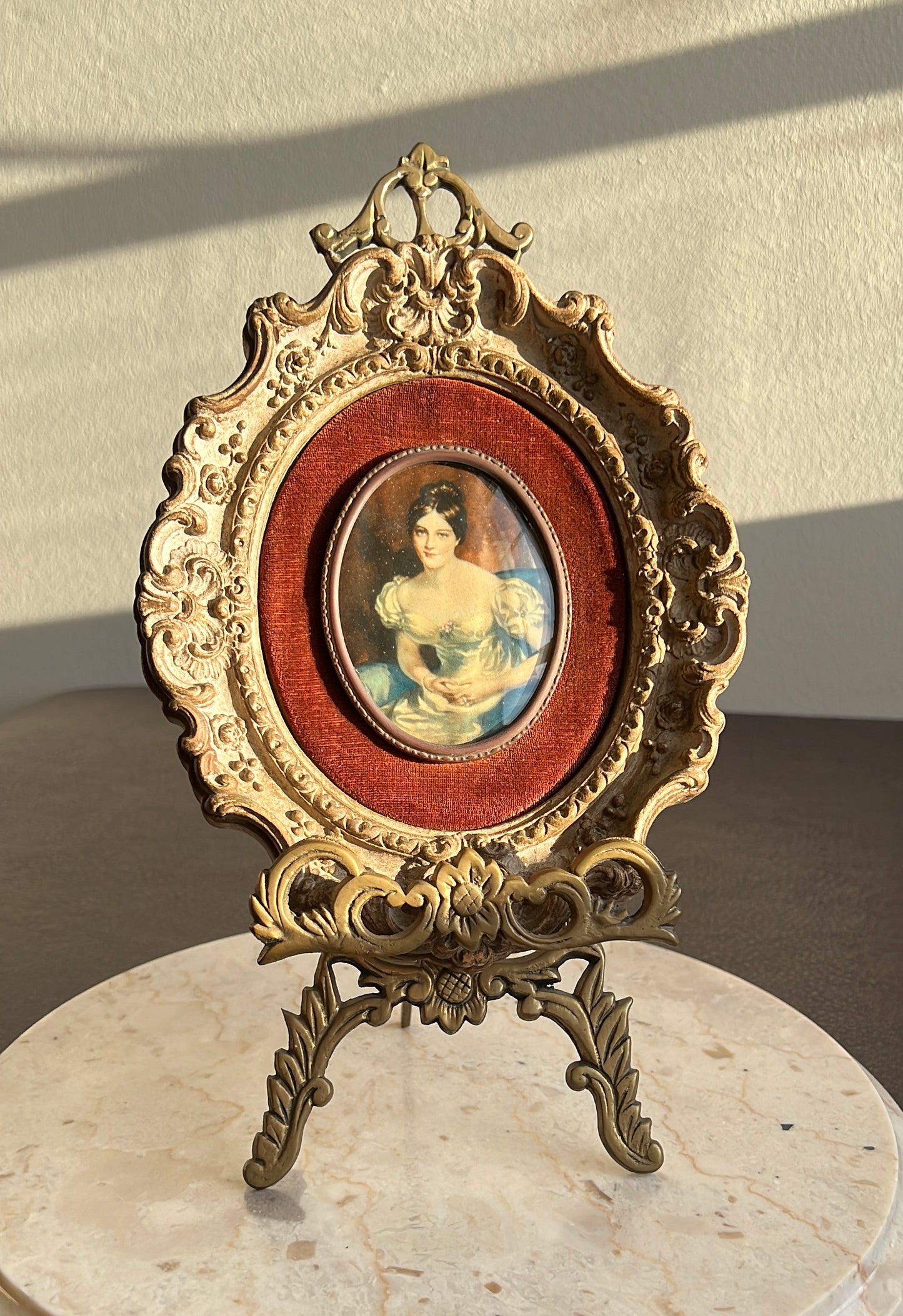 Cameo Creation Lady Vintage Oval Print Picture Wall Decoration