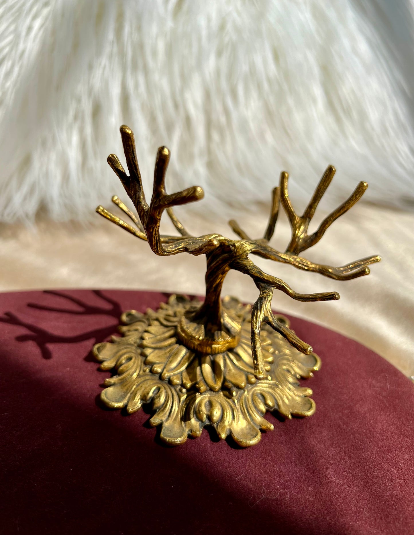 Stylebuilt Vintage Metal Tree Jewelry Ring Holder