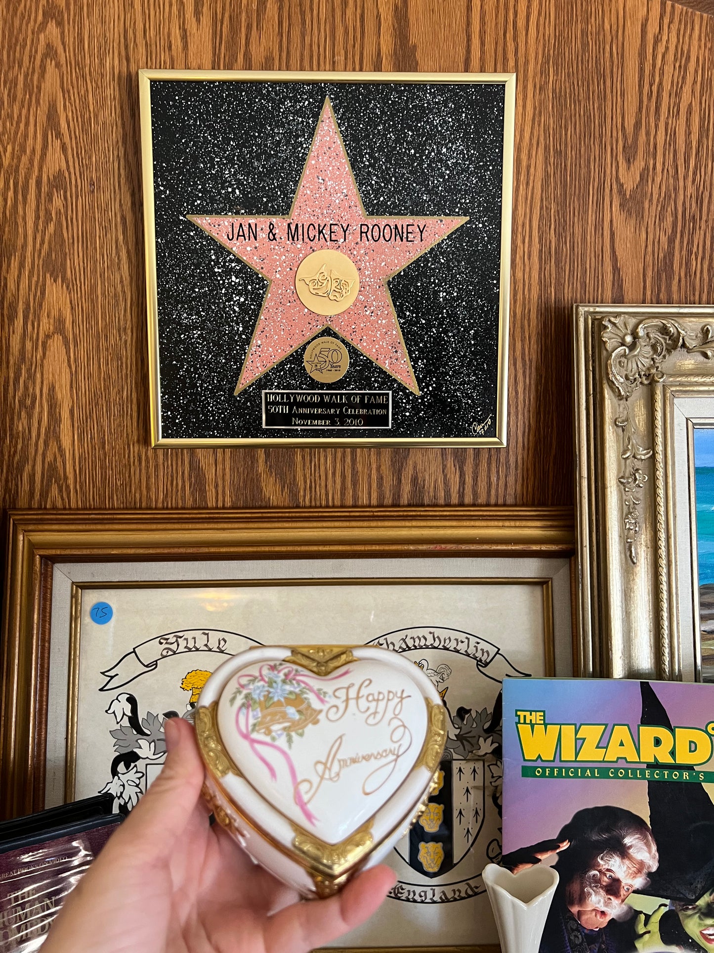 Westland Heart Shape Vintage Music Box - Happy Anniversary Song, Made in Japan - from Hollywood actor Mickey Rooney's estate