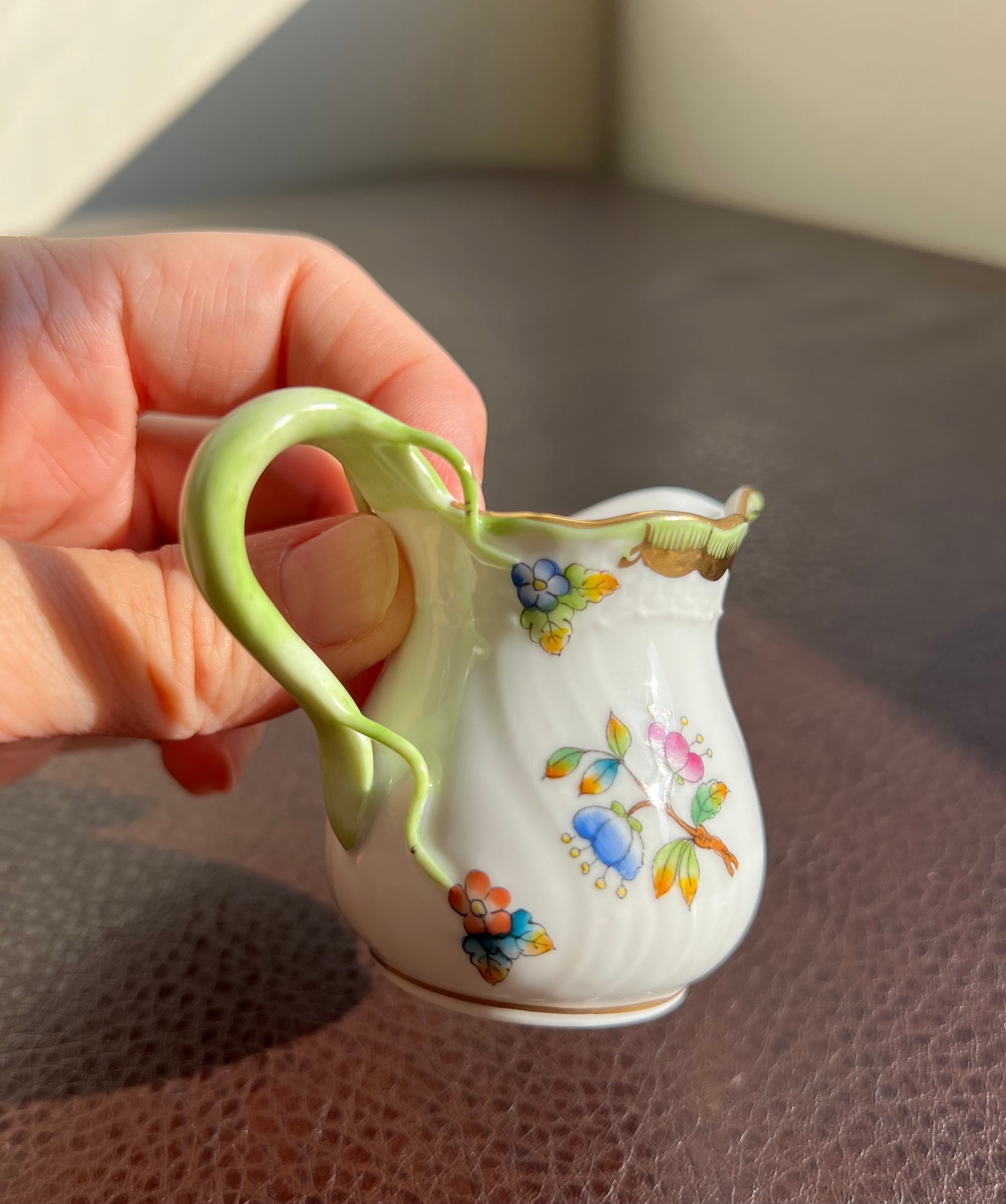 Herend Vintage Queen Victoria Miniature Porcelain Creamer (2 oz)