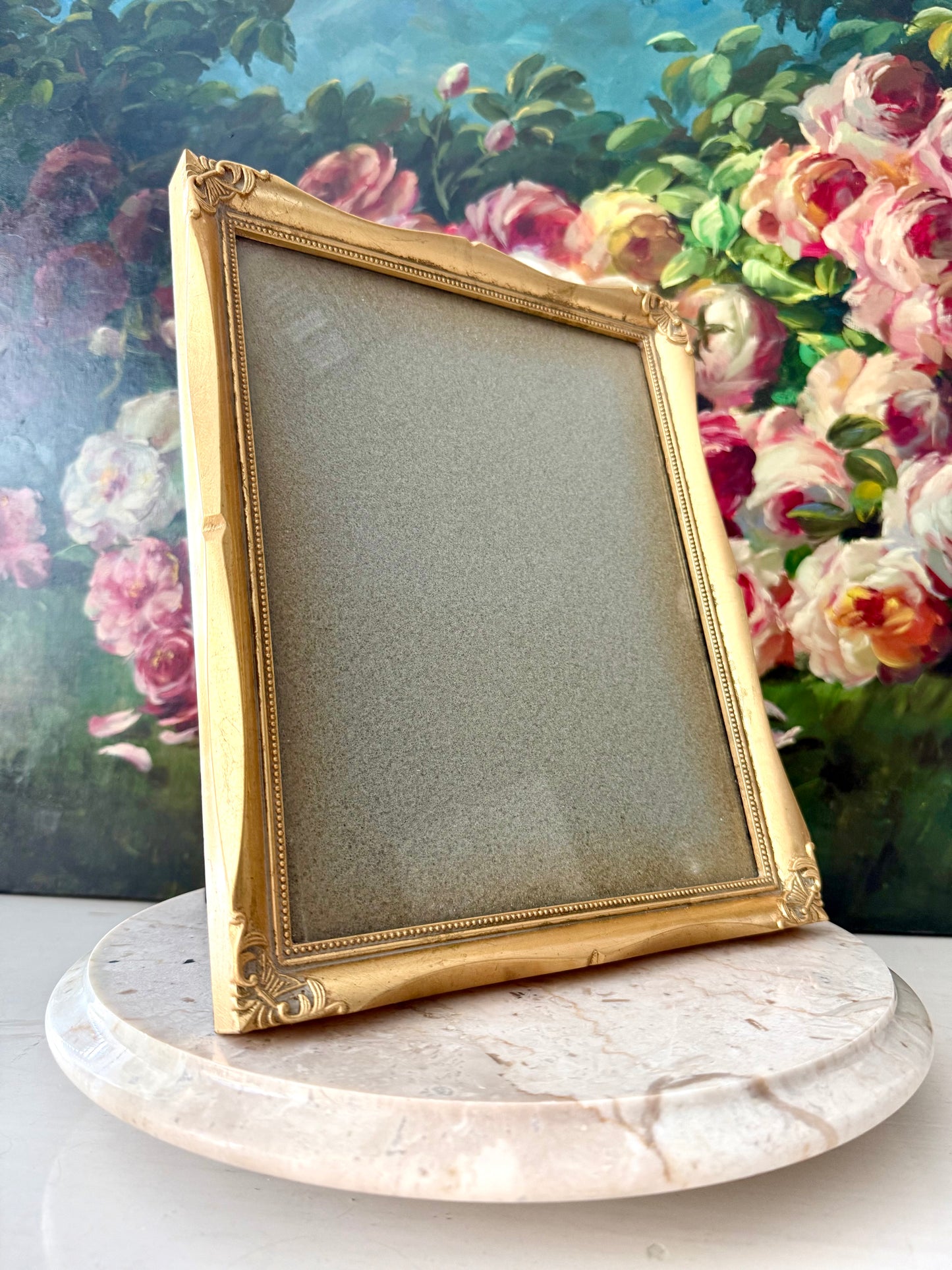 Vintage Connoisseur Gilded Ornate Photo/ Picture Frame From the Estate Sale of Miriam Parkes in Beverly Hills