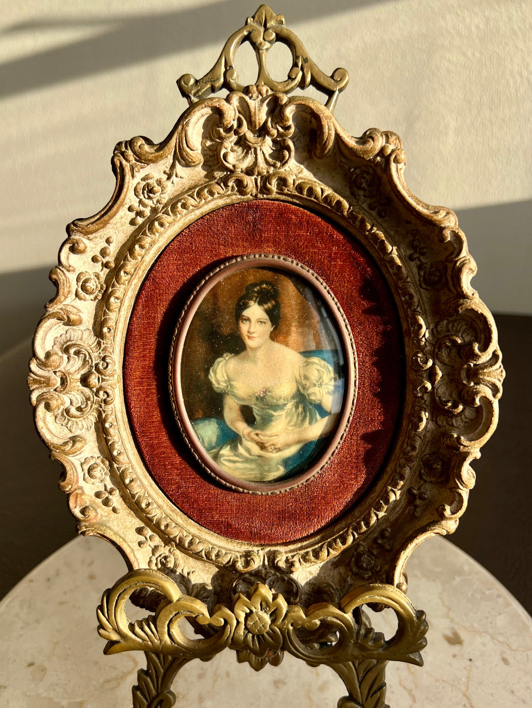 Cameo Creation Lady Vintage Oval Print Picture Wall Decoration