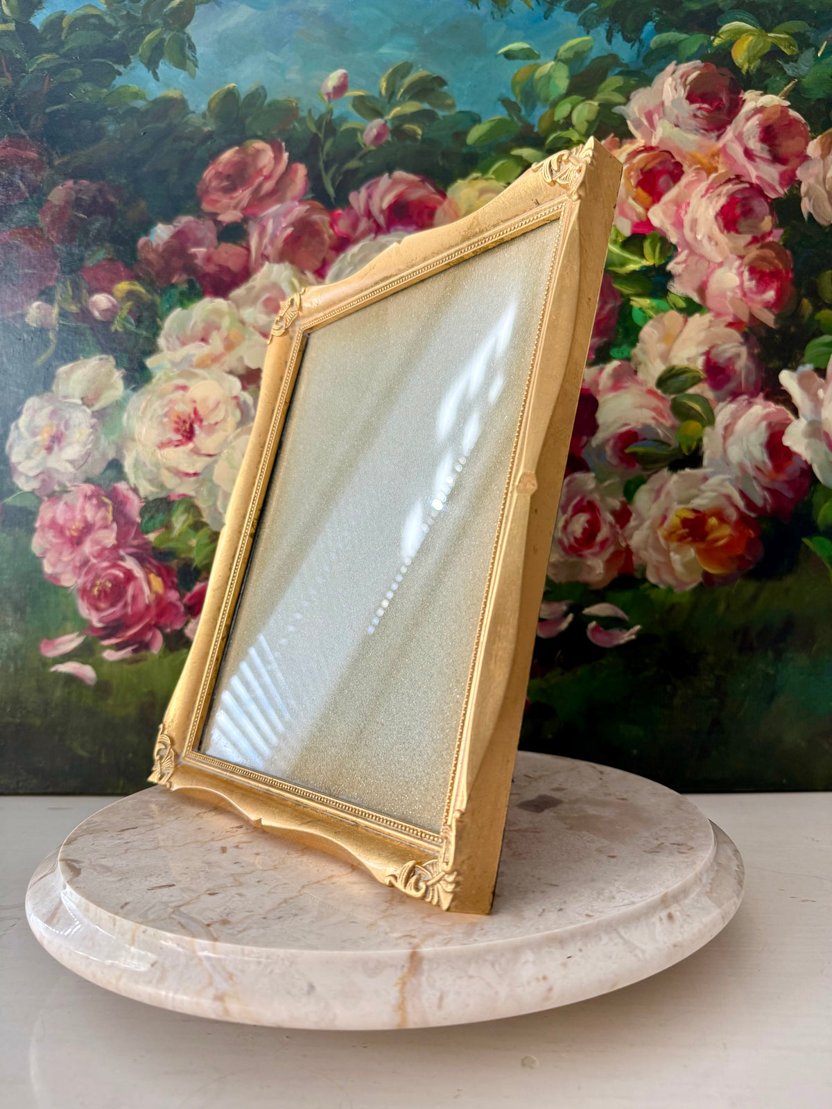 Vintage Connoisseur Gilded Ornate Photo/ Picture Frame From the Estate Sale of Miriam Parkes in Beverly Hills