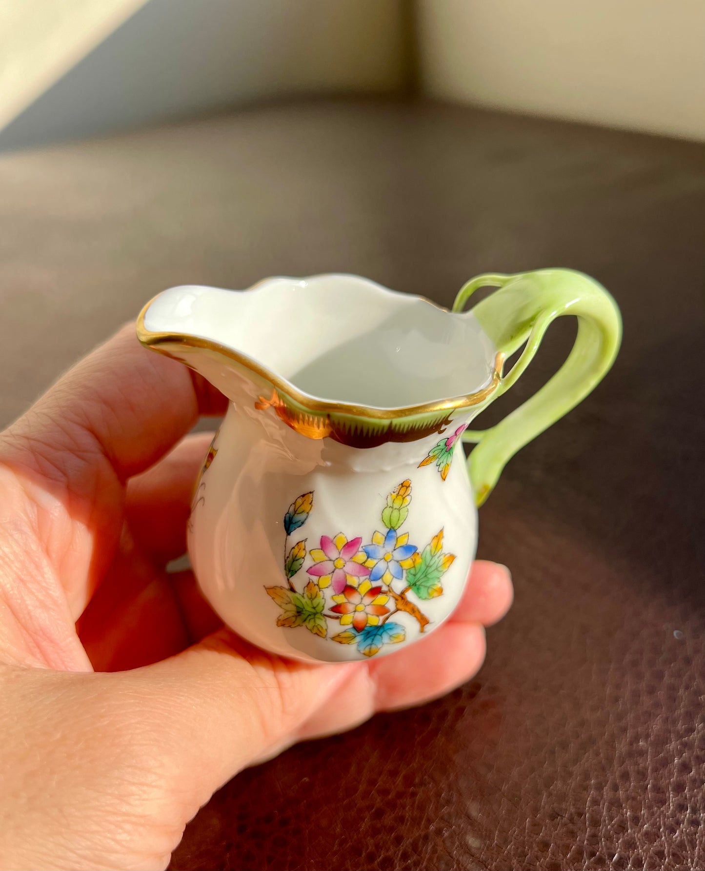 Herend Vintage Queen Victoria Miniature Porcelain Creamer (2 oz)