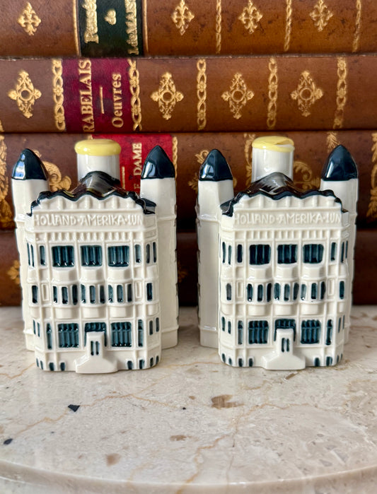 KLM Delft Blue Miniature Vintage Porcelain Dutch Houses - Nr. #97 (2 pc) - This price is only for one product!