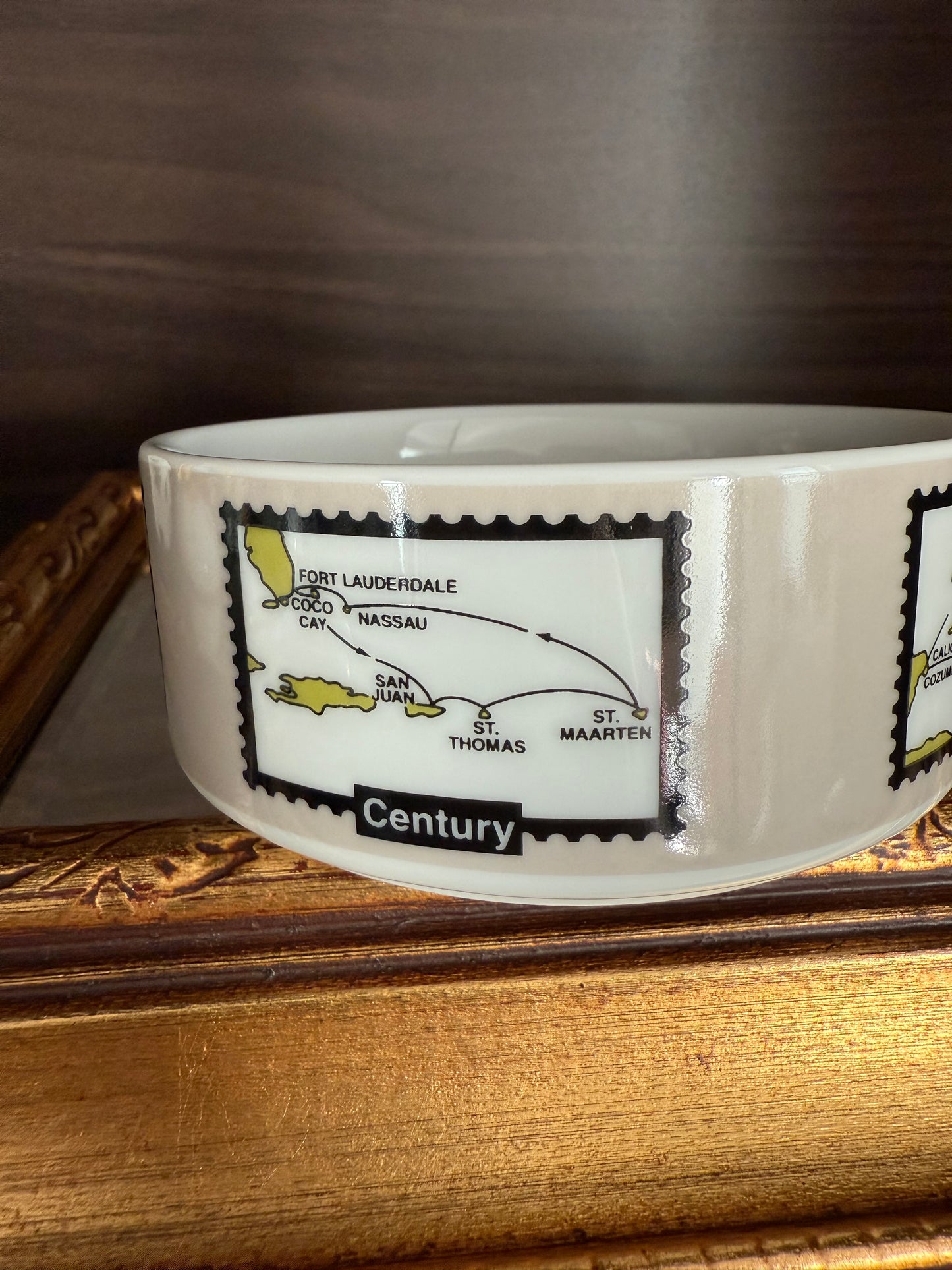 Tiffany & Co. Porcelain Jewelry or Trinket Box, Commissioned by Celebrity Cruises to Commemorate the New Millennium, Made in Japan