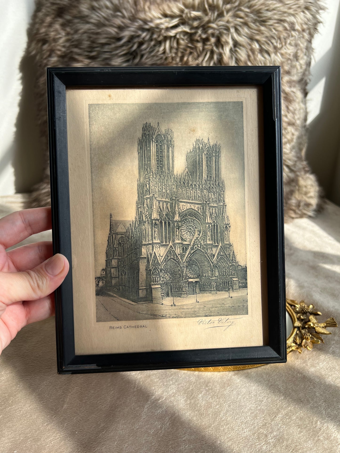 Victor Valery Reims Cathedral Framed Print