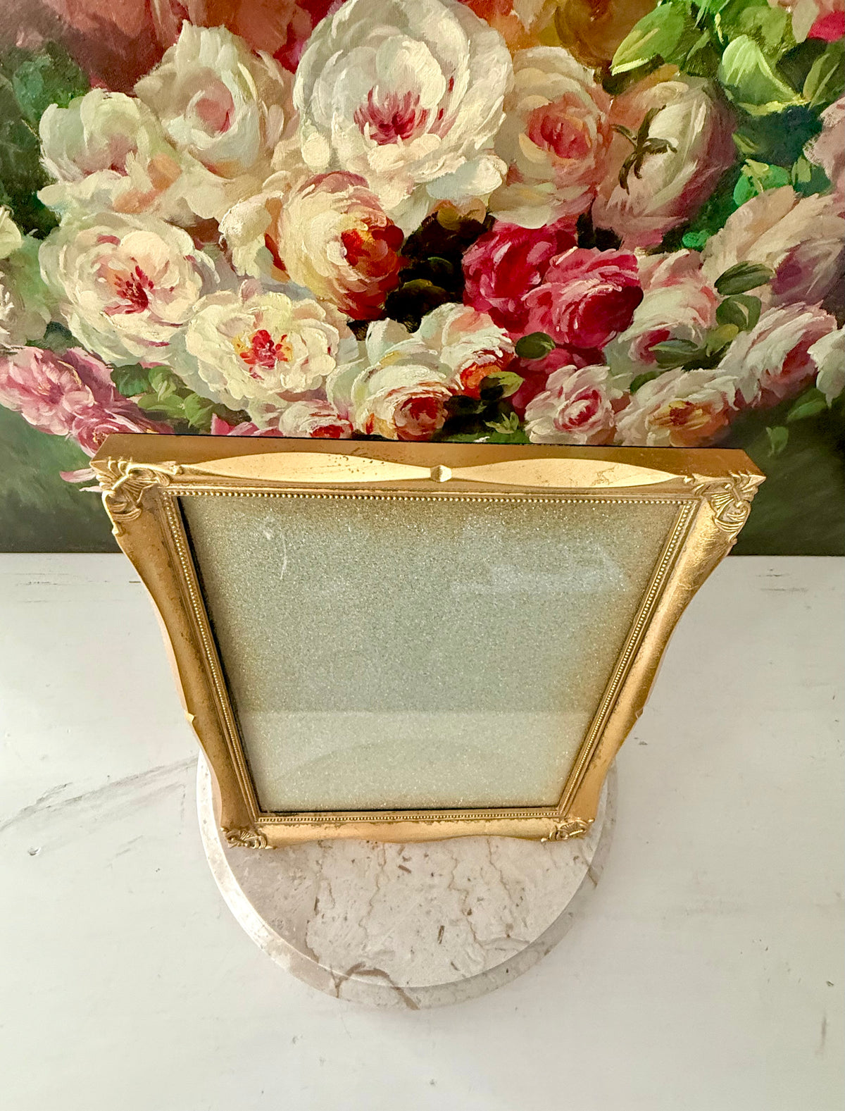 Vintage Connoisseur Gilded Ornate Photo/ Picture Frame From the Estate Sale of Miriam Parkes in Beverly Hills