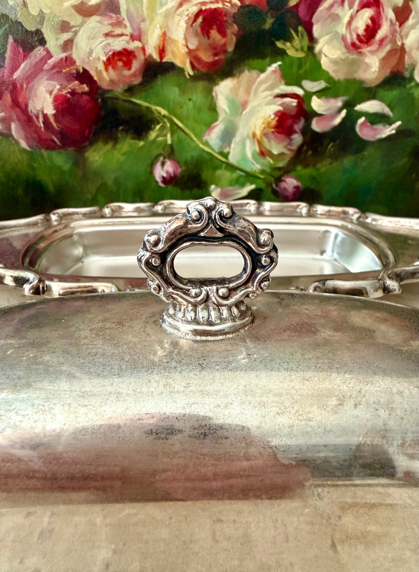 F.B. Rogers Silver Co., Vintage Silver Plate Lidded Butter Dish from the 1960s - Made in USA