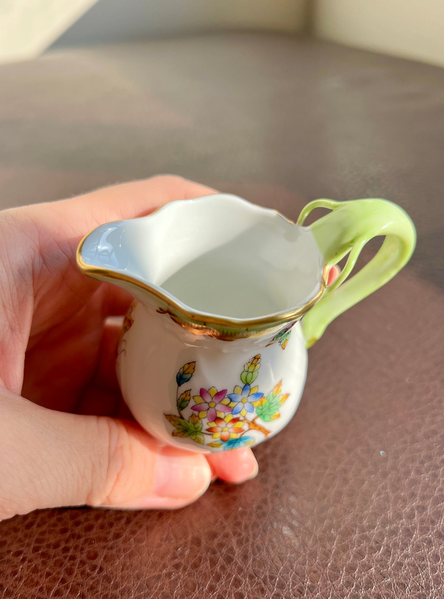 Herend Vintage Queen Victoria Miniature Porcelain Creamer (2 oz)