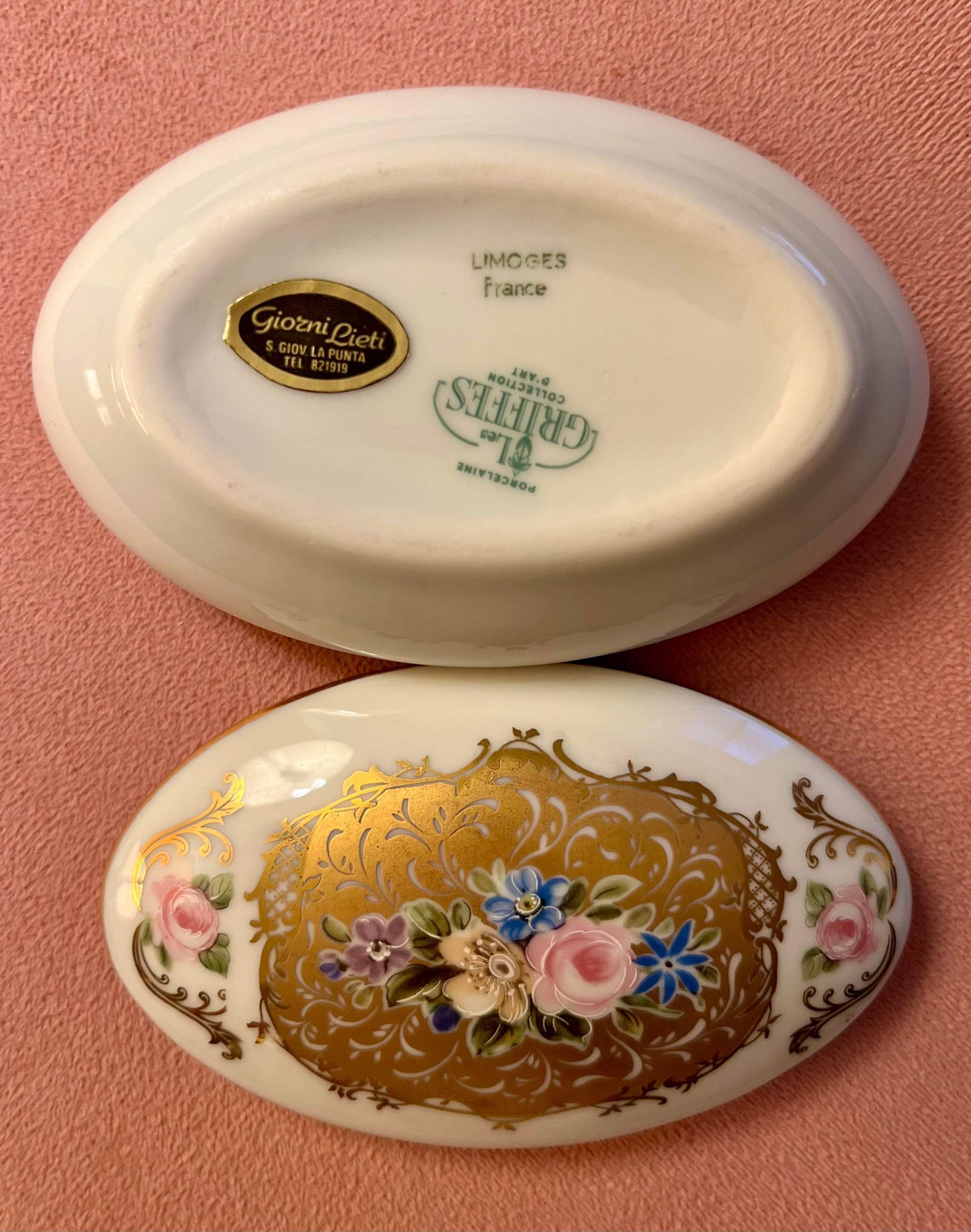 Limoges porcelain trinket box