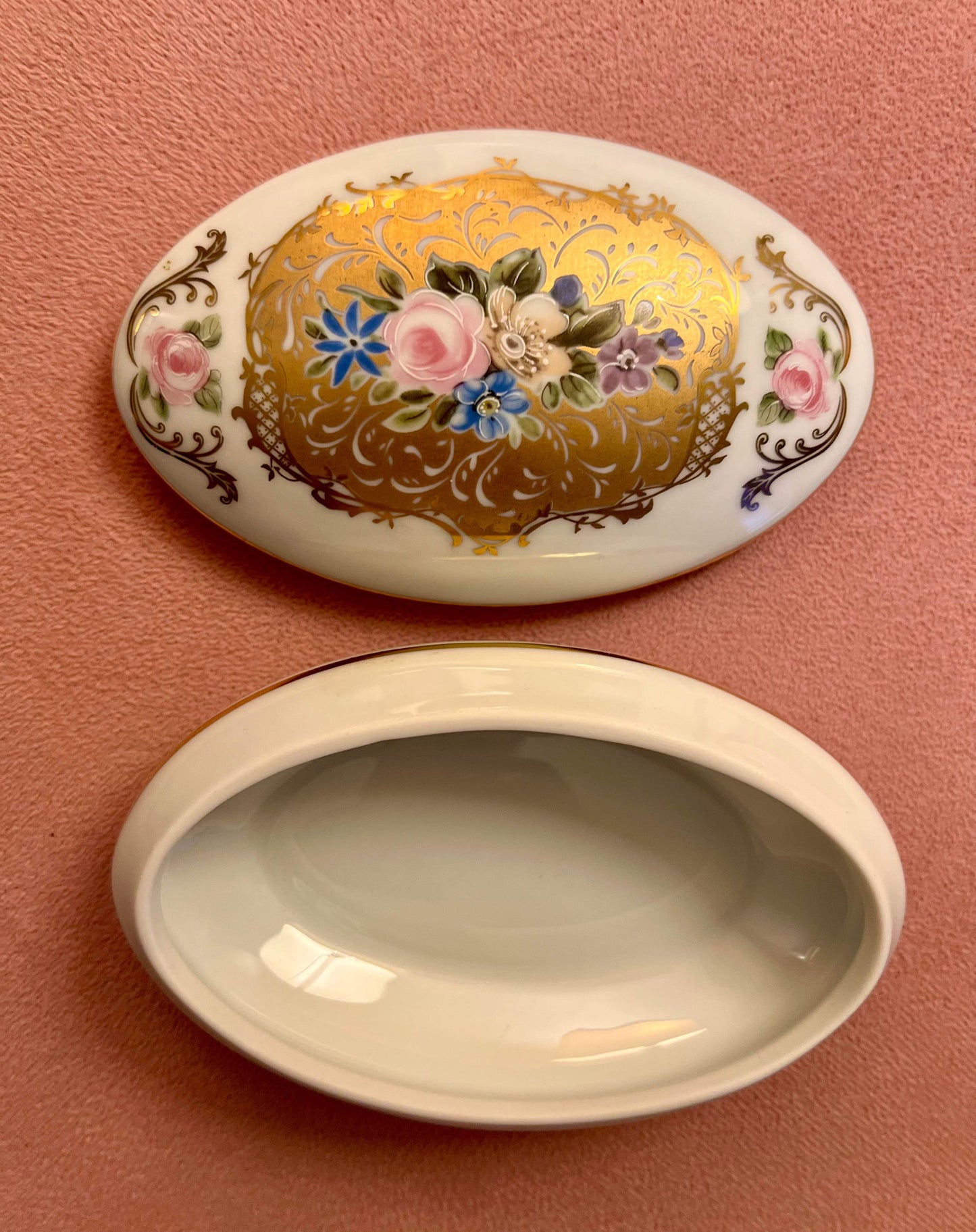 Limoges porcelain trinket box