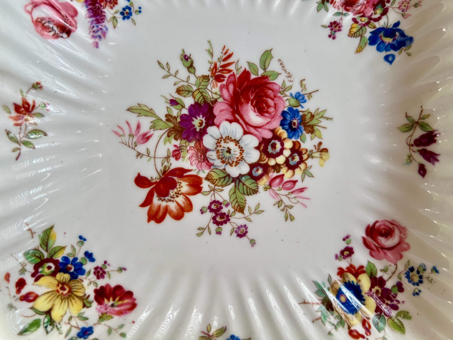 Hammersley Fine Bone China Square Dish - Made in England