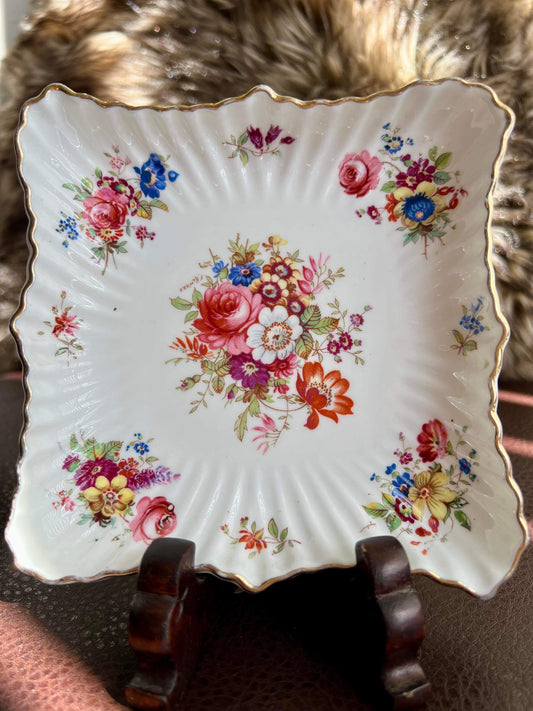 Hammersley Fine Bone China Square Dish - Made in England