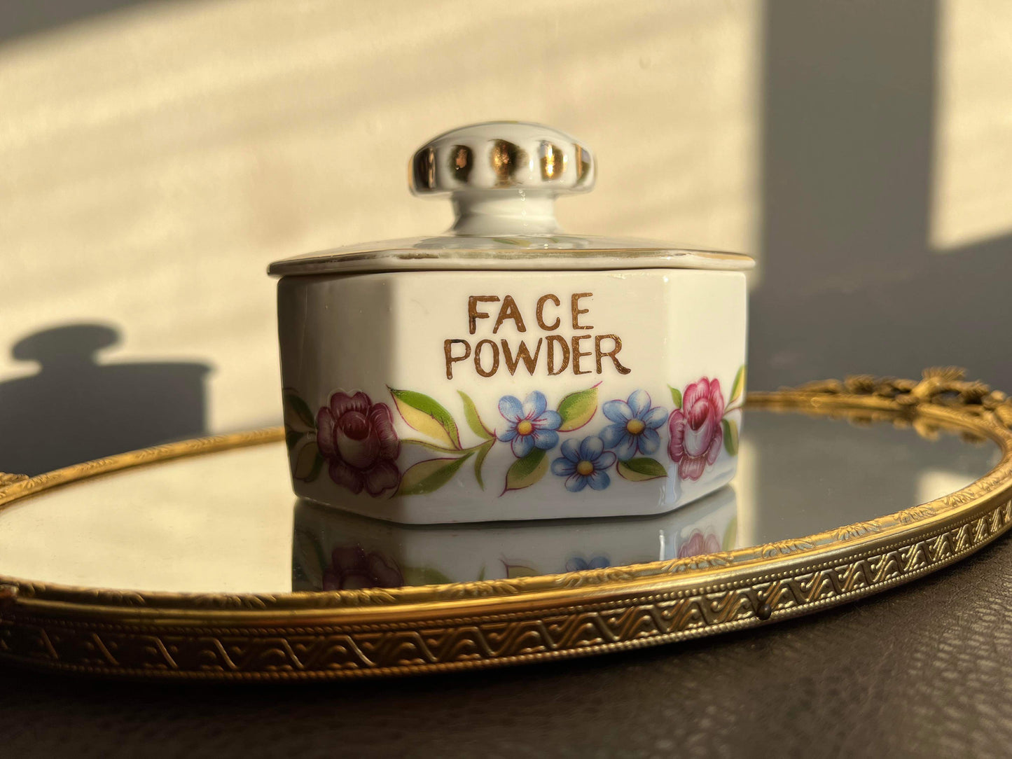 Lady Barrington Vintage Face Powder Porcelain Jar